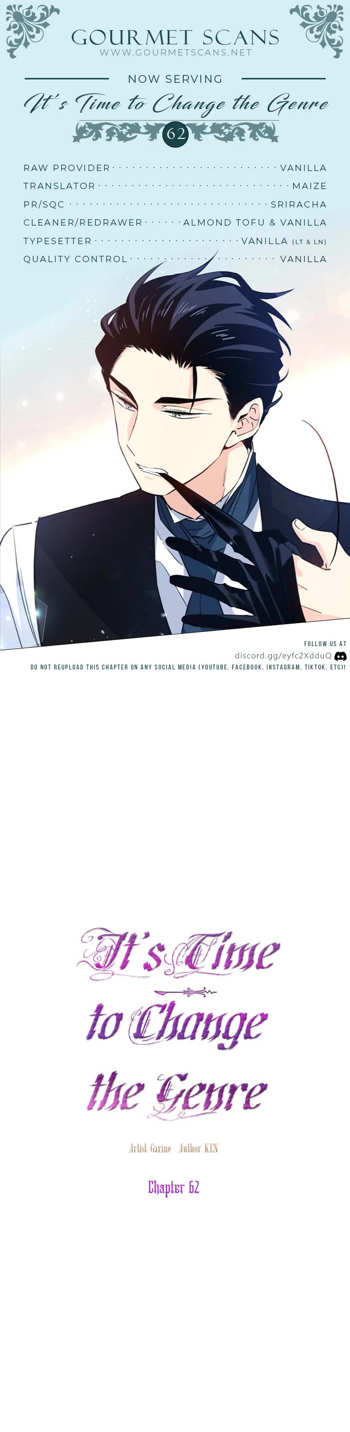 It’s Time to Change the Genre Chapter 62 page 1 - Chapter 62