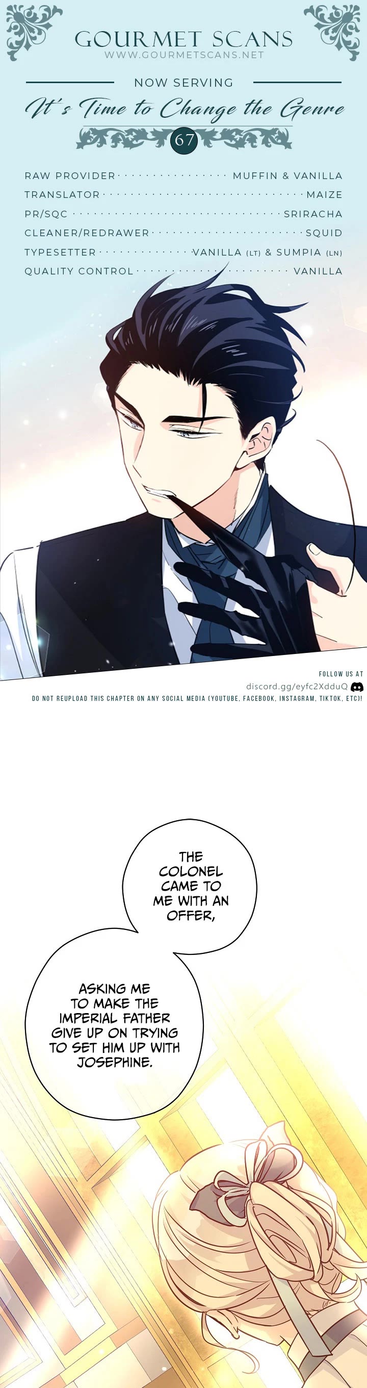 It’s Time to Change the Genre Chapter 67 page 1 - Chapter 67
