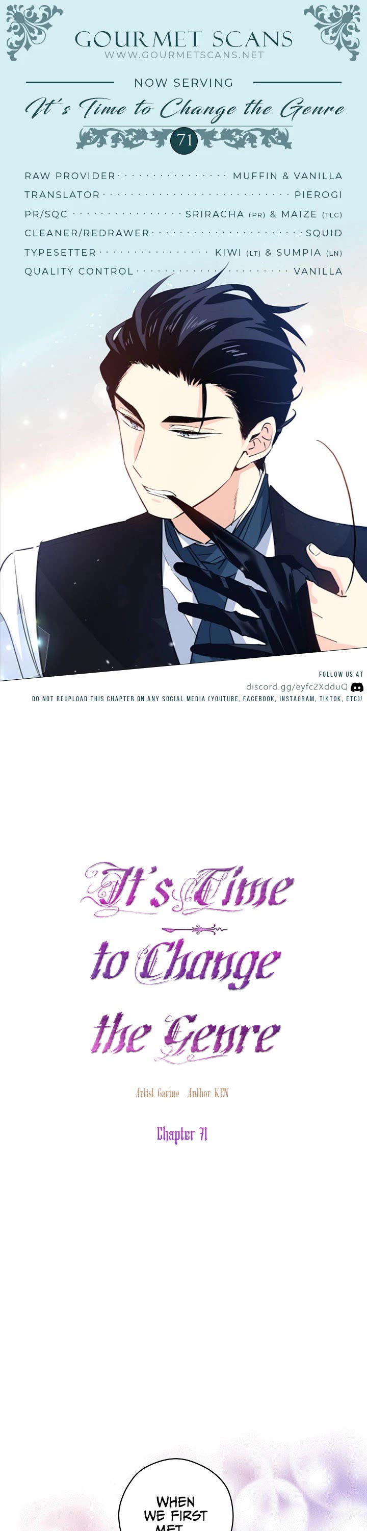 It’s Time to Change the Genre Chapter 71 page 1 - Chapter 71