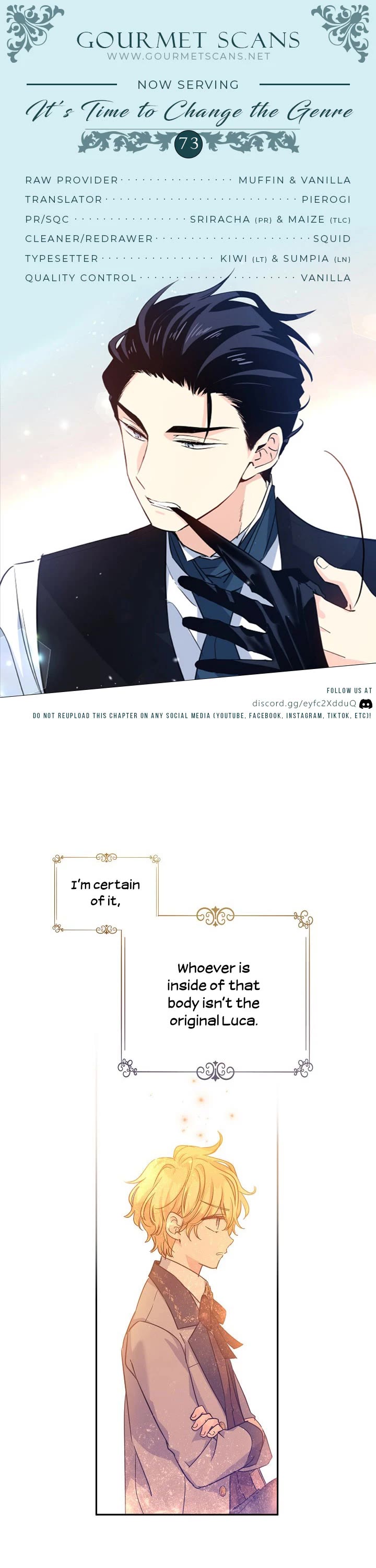 It’s Time to Change the Genre Chapter 73 page 1 - Chapter 73