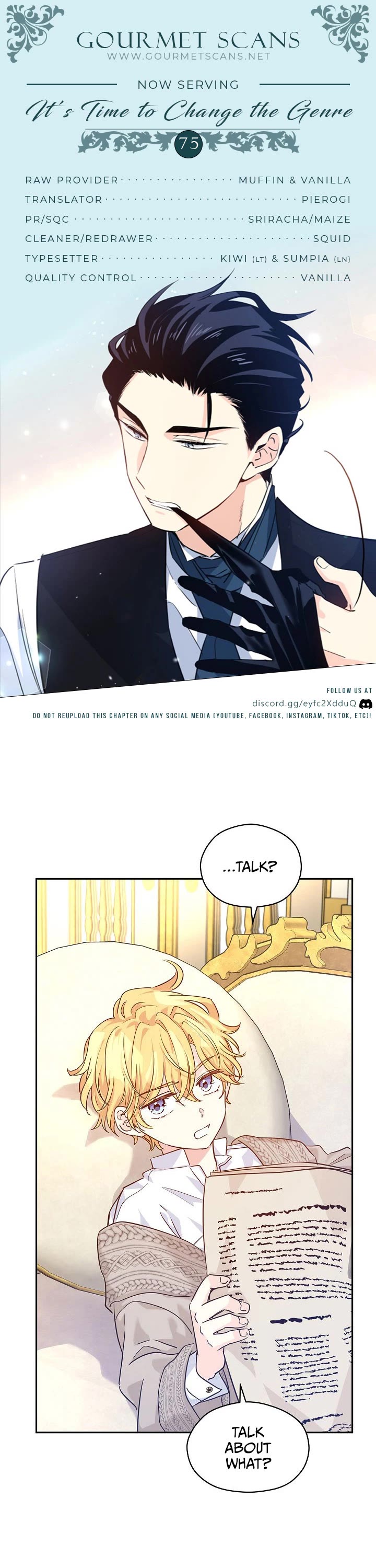 It’s Time to Change the Genre Chapter 75 page 1 - Chapter 75