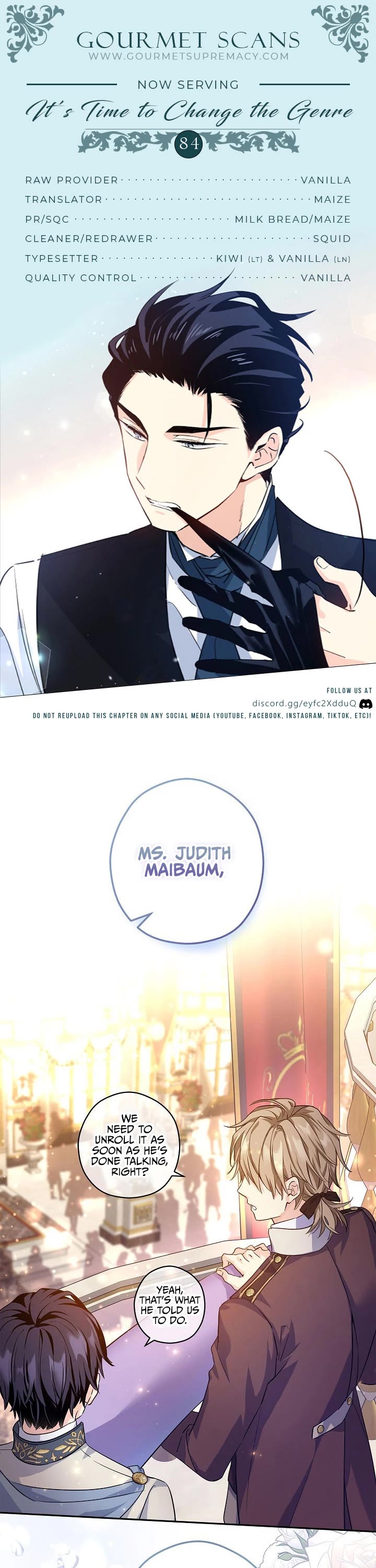 It’s Time to Change the Genre Chapter 84 page 1 - Chapter 84