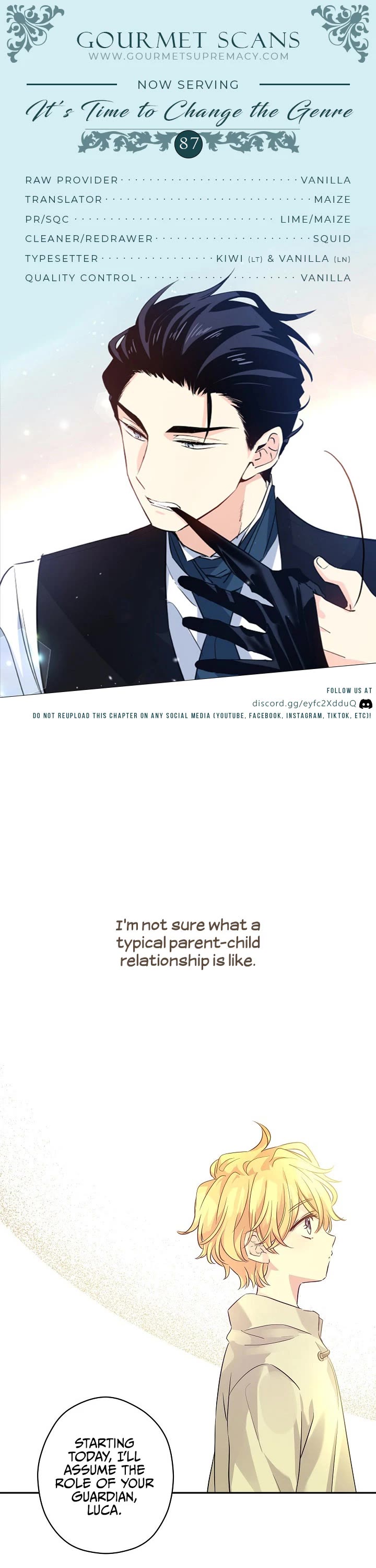 It’s Time to Change the Genre Chapter 87 page 1 - Chapter 87