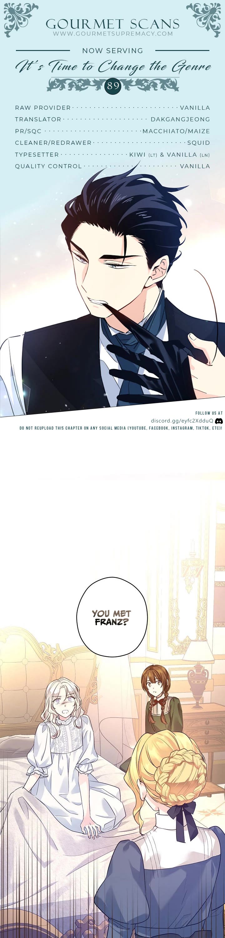 It’s Time to Change the Genre Chapter 89 page 1 - Chapter 89