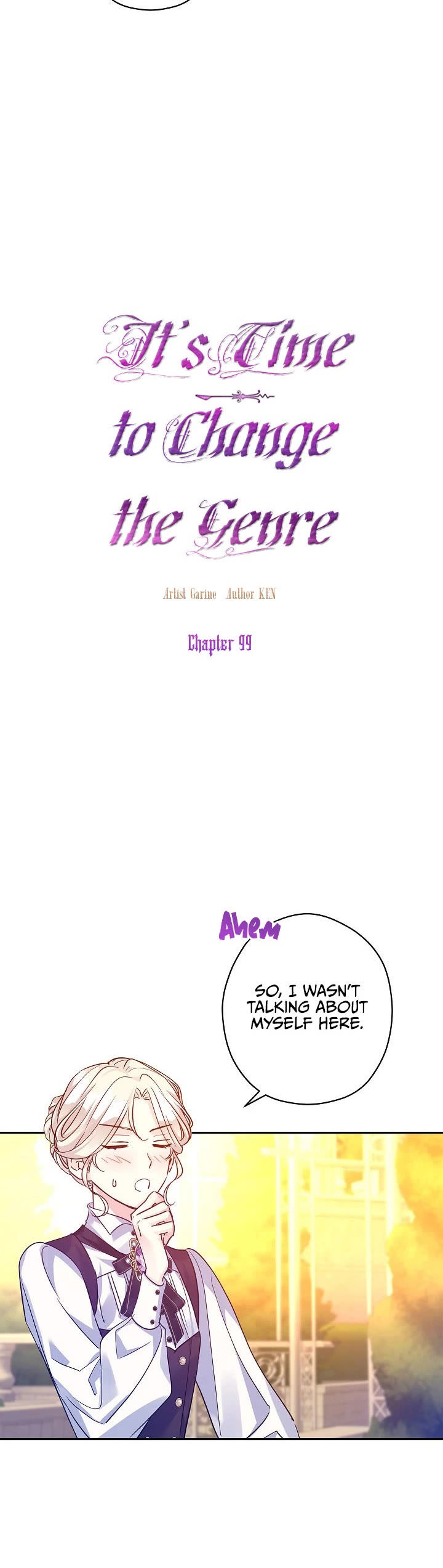 It’s Time to Change the Genre Chapter 99 page 3 - Chapter 99