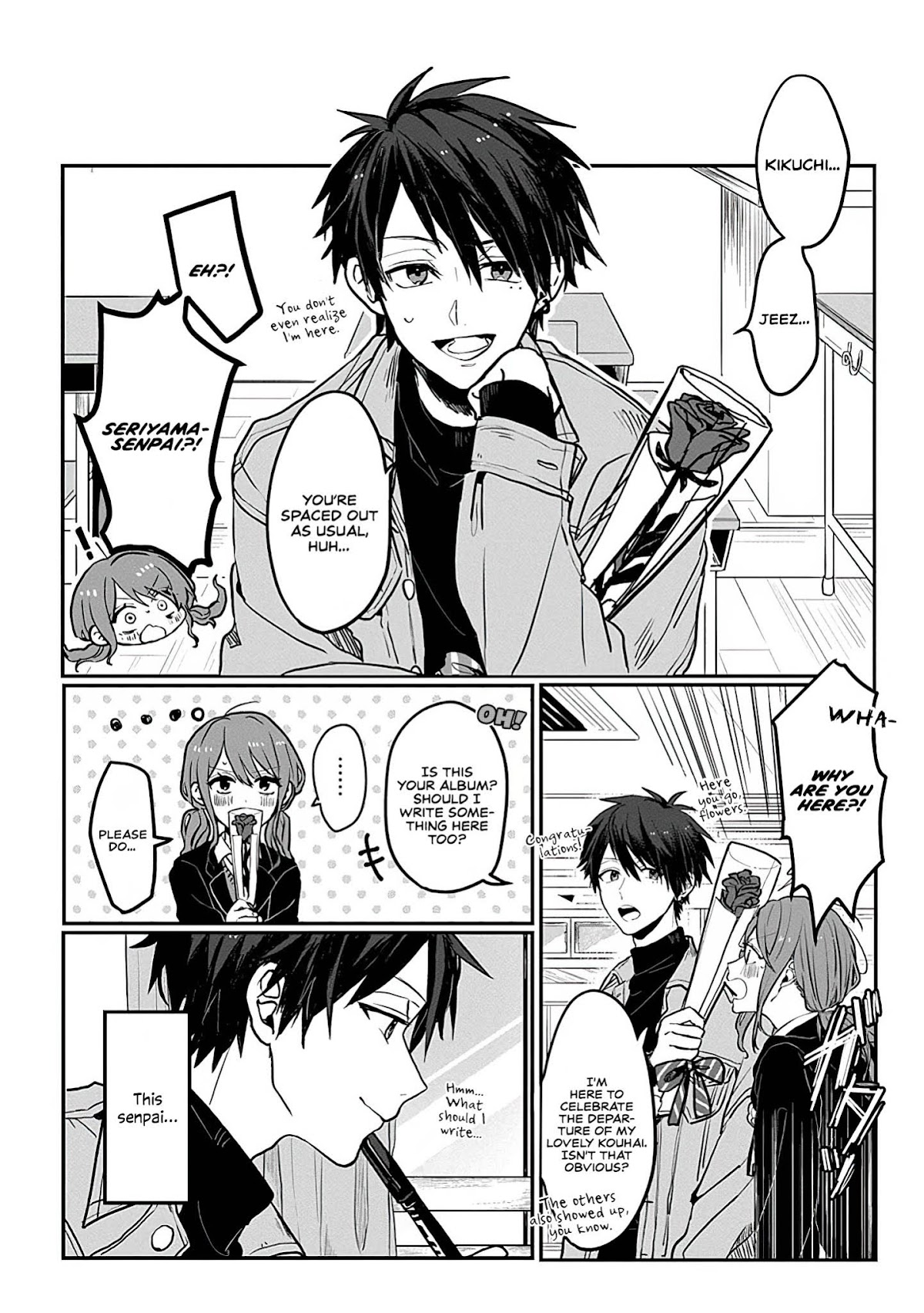 “It’s too precious and hard to read !!” 4P Short Stories Chapter 1 page 2 - Chapter 1: Graduation from the Unrequited Love.