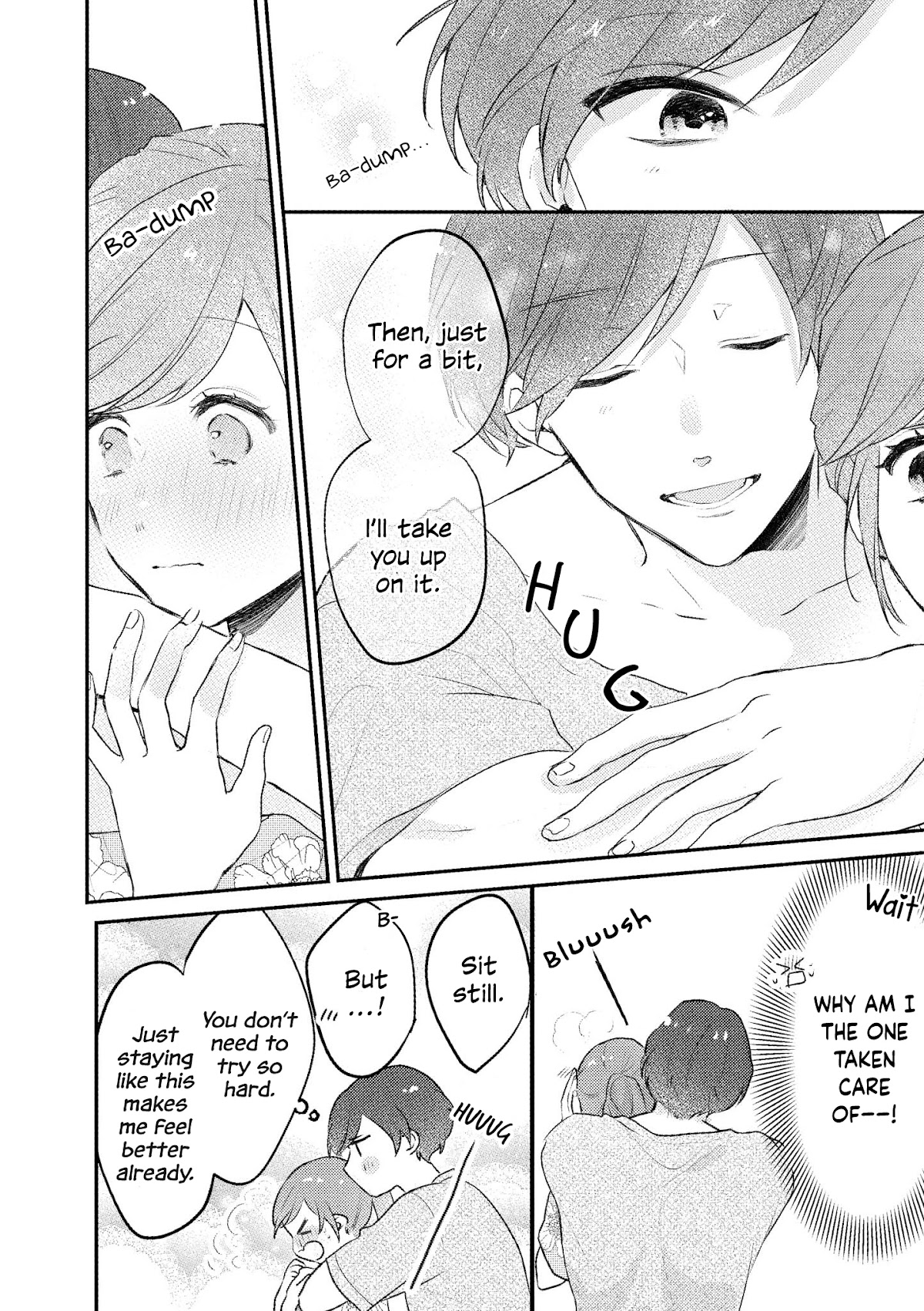 “It’s too precious and hard to read !!” 4P Short Stories Chapter 12 page 4 - Chapter 12: I want to Take Care of My older Boyfriend [by Natsuha Hata]