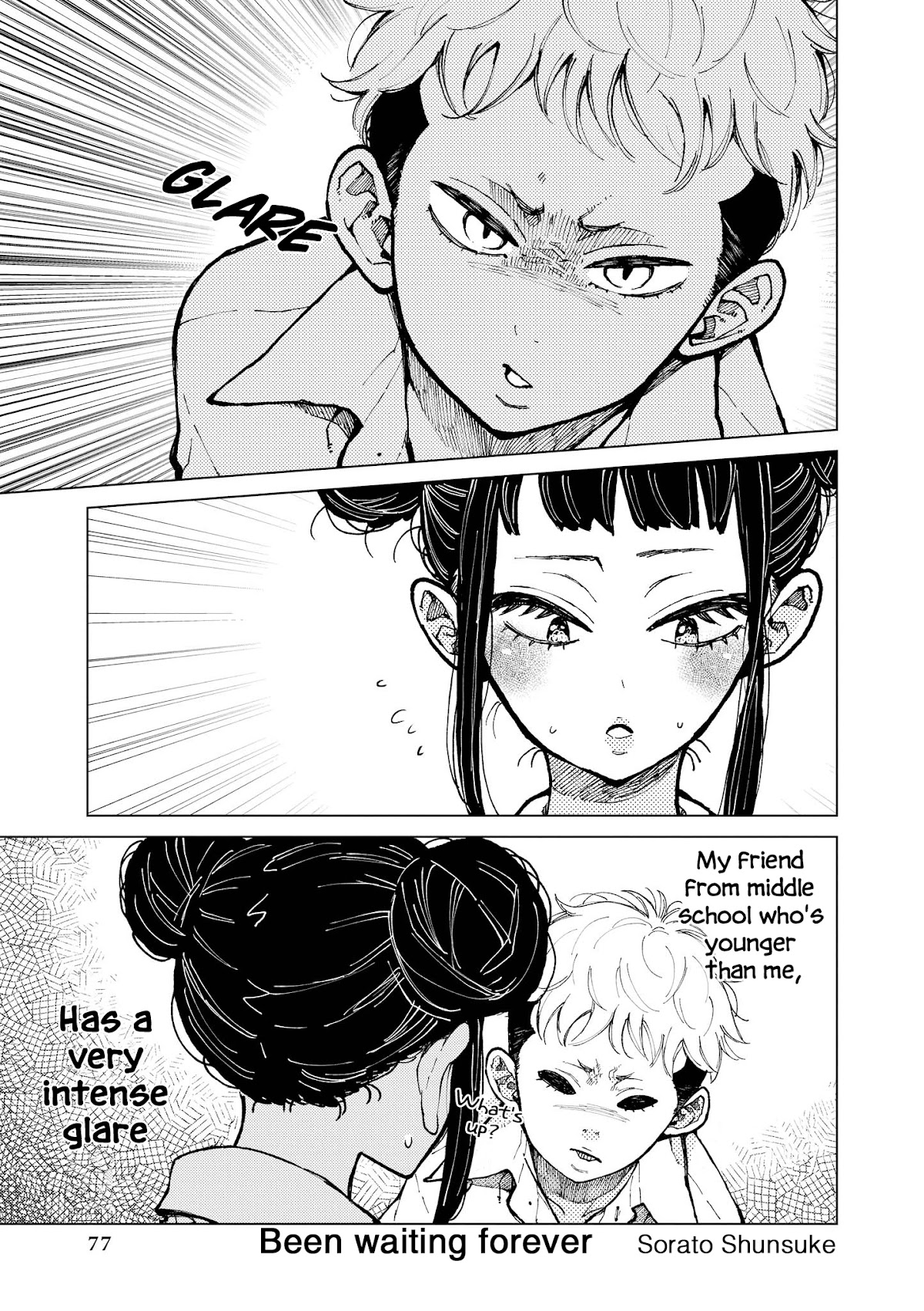 “It’s too precious and hard to read !!” 4P Short Stories Chapter 13 page 1 - Chapter 13: Been Waiting Forever [by Sorato Shunsuke]