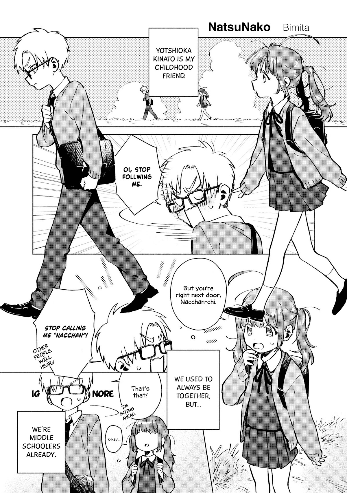 “It’s too precious and hard to read !!” 4P Short Stories Chapter 15 page 1 - Chapter 15: NatsuNako [by Bimita]