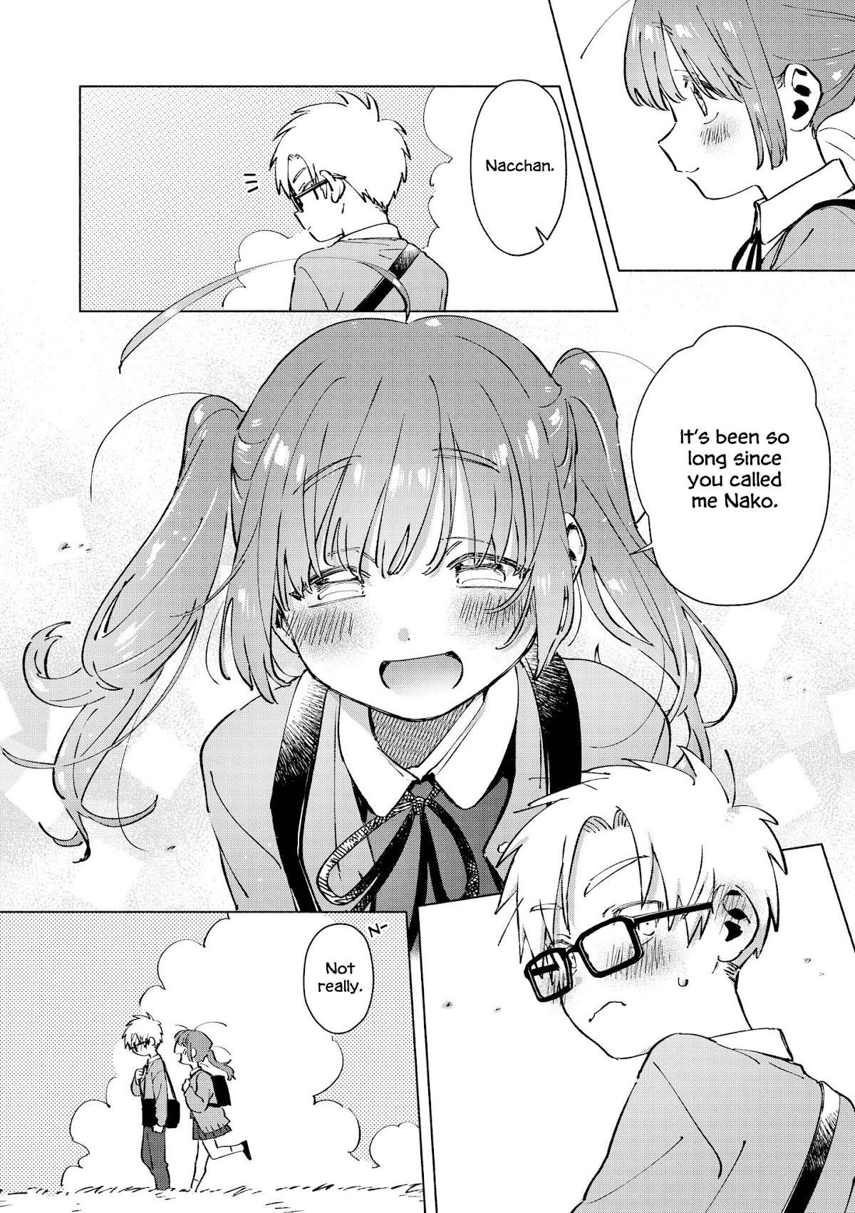 “It’s too precious and hard to read !!” 4P Short Stories Chapter 15 page 4 - Chapter 15: NatsuNako [by Bimita]