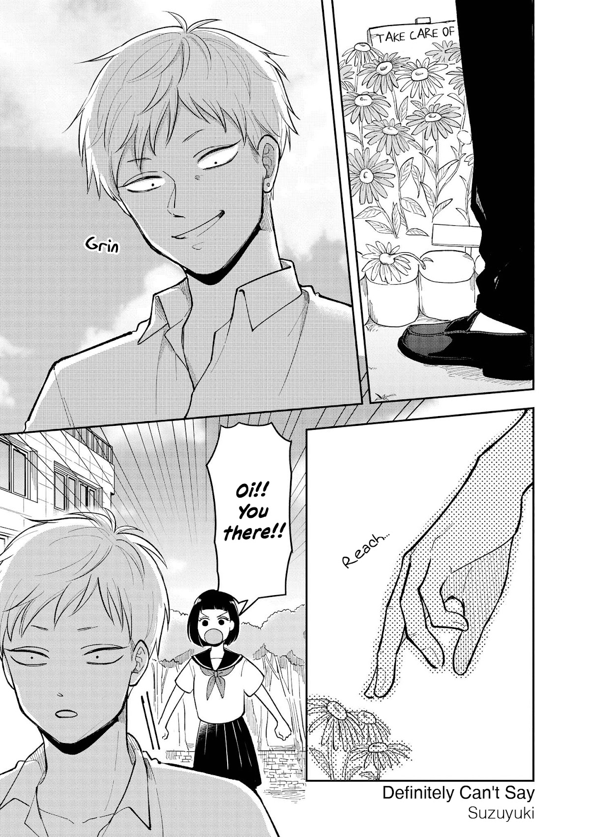 “It’s too precious and hard to read !!” 4P Short Stories Chapter 16 page 1 - Chapter 16: Definitely can't say [by Suzuyuki]