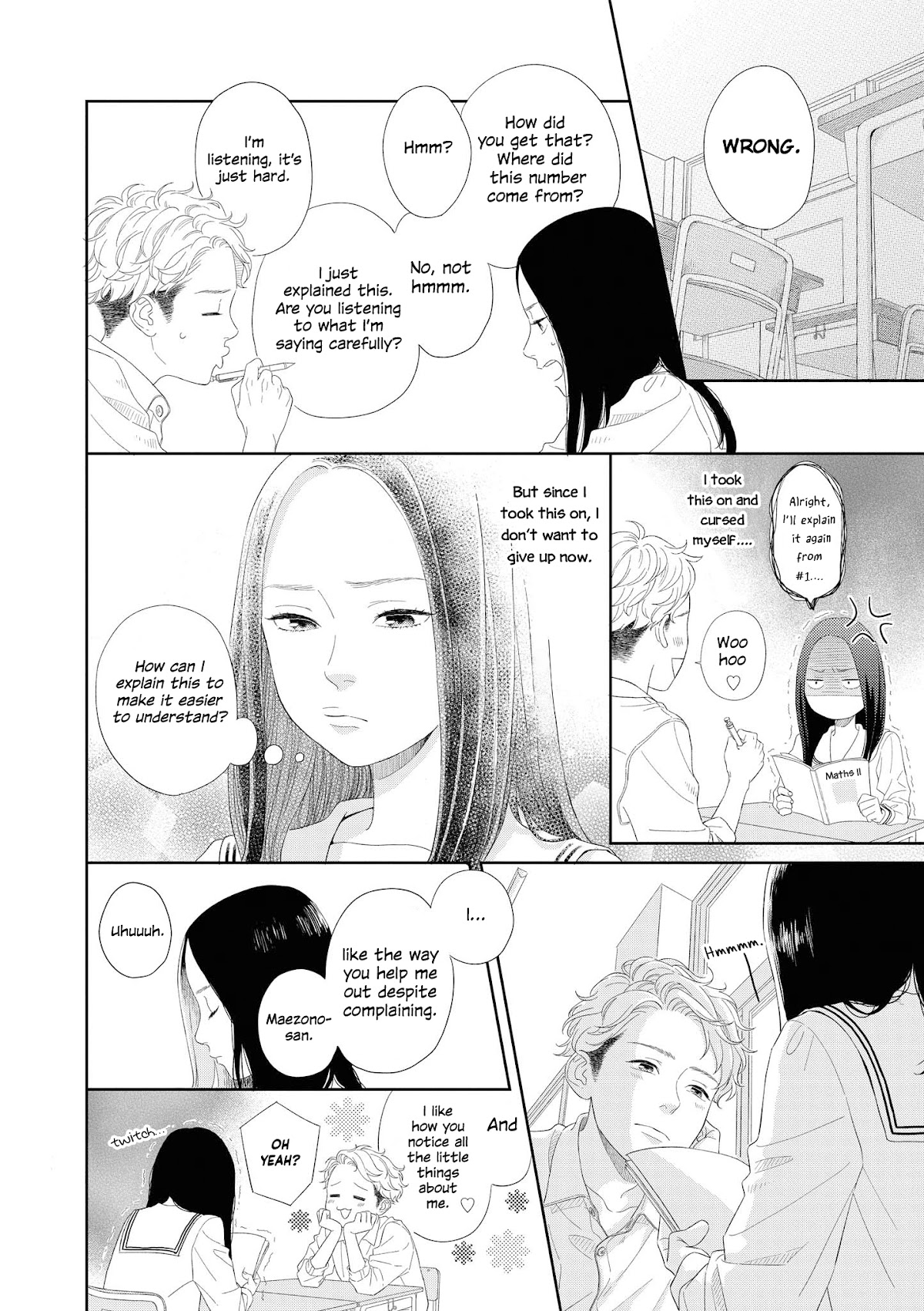 “It’s too precious and hard to read !!” 4P Short Stories Chapter 18 page 2 - Chapter 18: The Chance for Love to Begin [by Kamena Yuu]