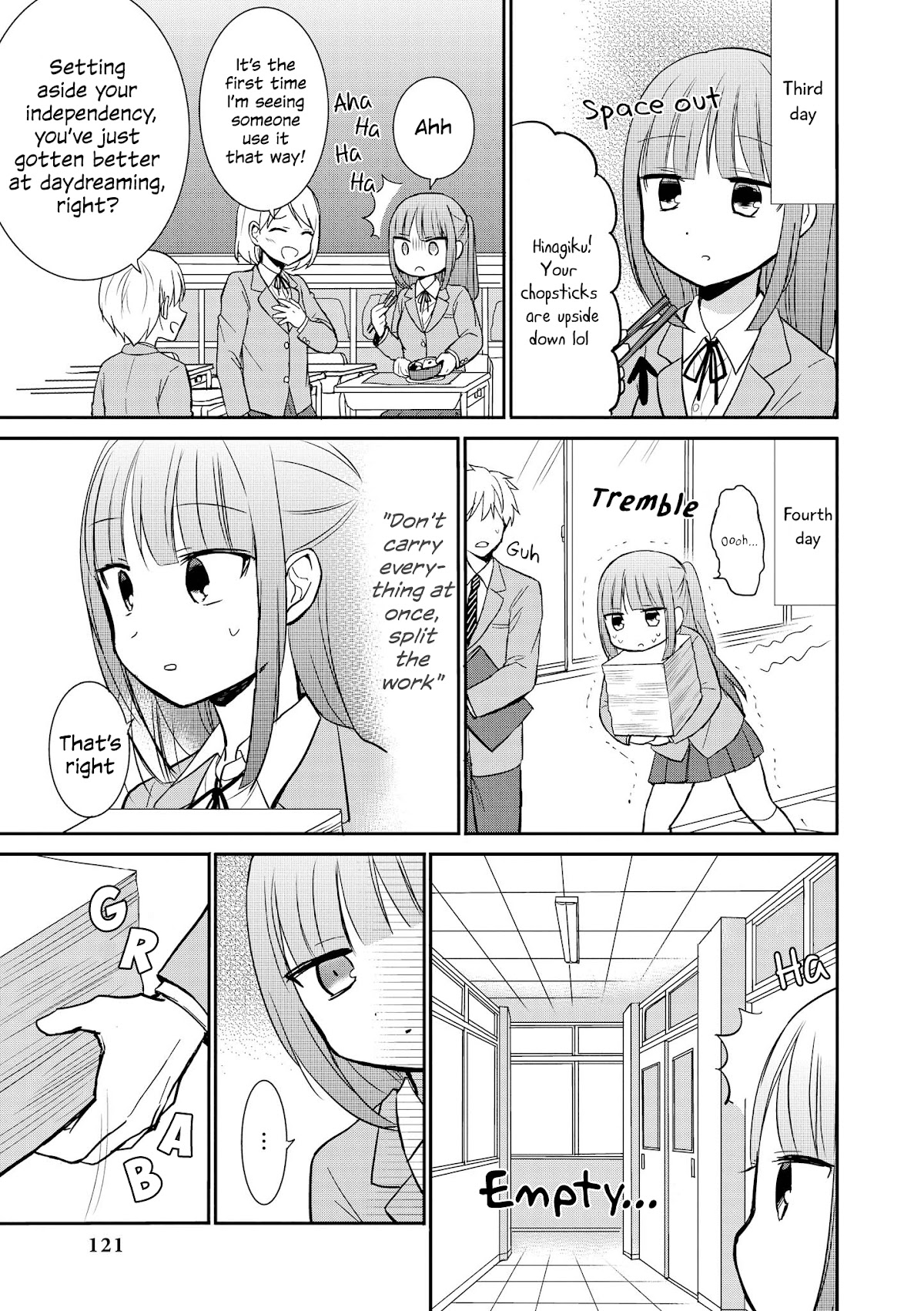 “It’s too precious and hard to read !!” 4P Short Stories Chapter 20 page 3 - Chapter 20: A Meddlesome Childhood Friend [by Azuma Fuyu]