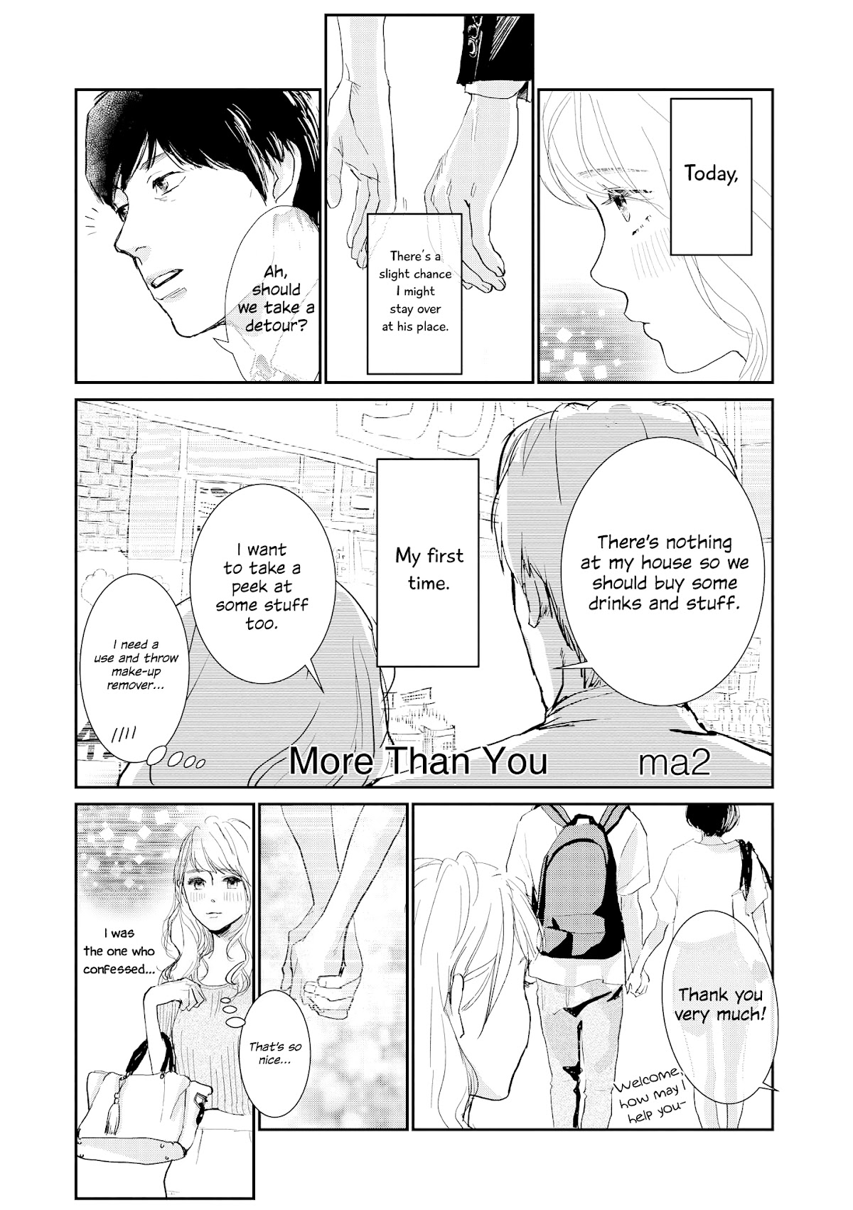 “It’s too precious and hard to read !!” 4P Short Stories Chapter 23 page 1 - Chapter 23: More Than You [by Ma2]