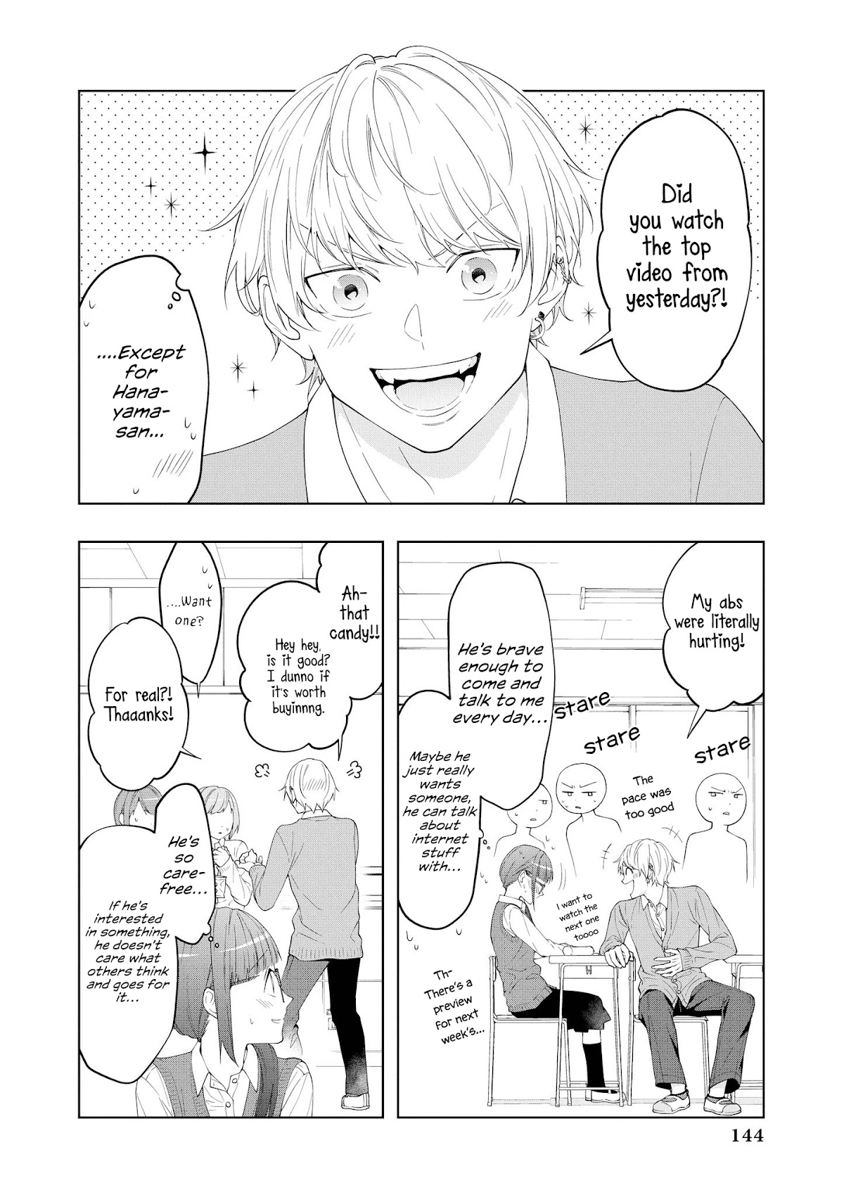 “It’s too precious and hard to read !!” 4P Short Stories Chapter 24 page 2 - Chapter 24: Shadows and Flowers in the Classroom [by Yonoda Kishi]