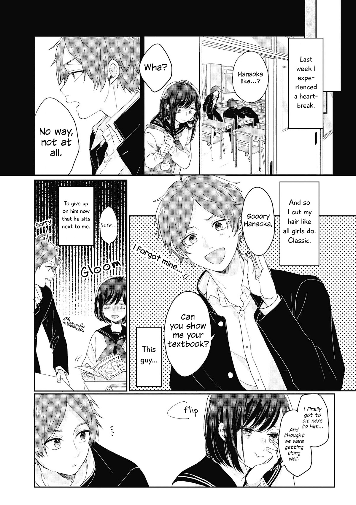 “It’s too precious and hard to read !!” 4P Short Stories Chapter 27 page 2 - Chapter 27: To Cut, or Not to Cut [by Megumi Dorokawa]
