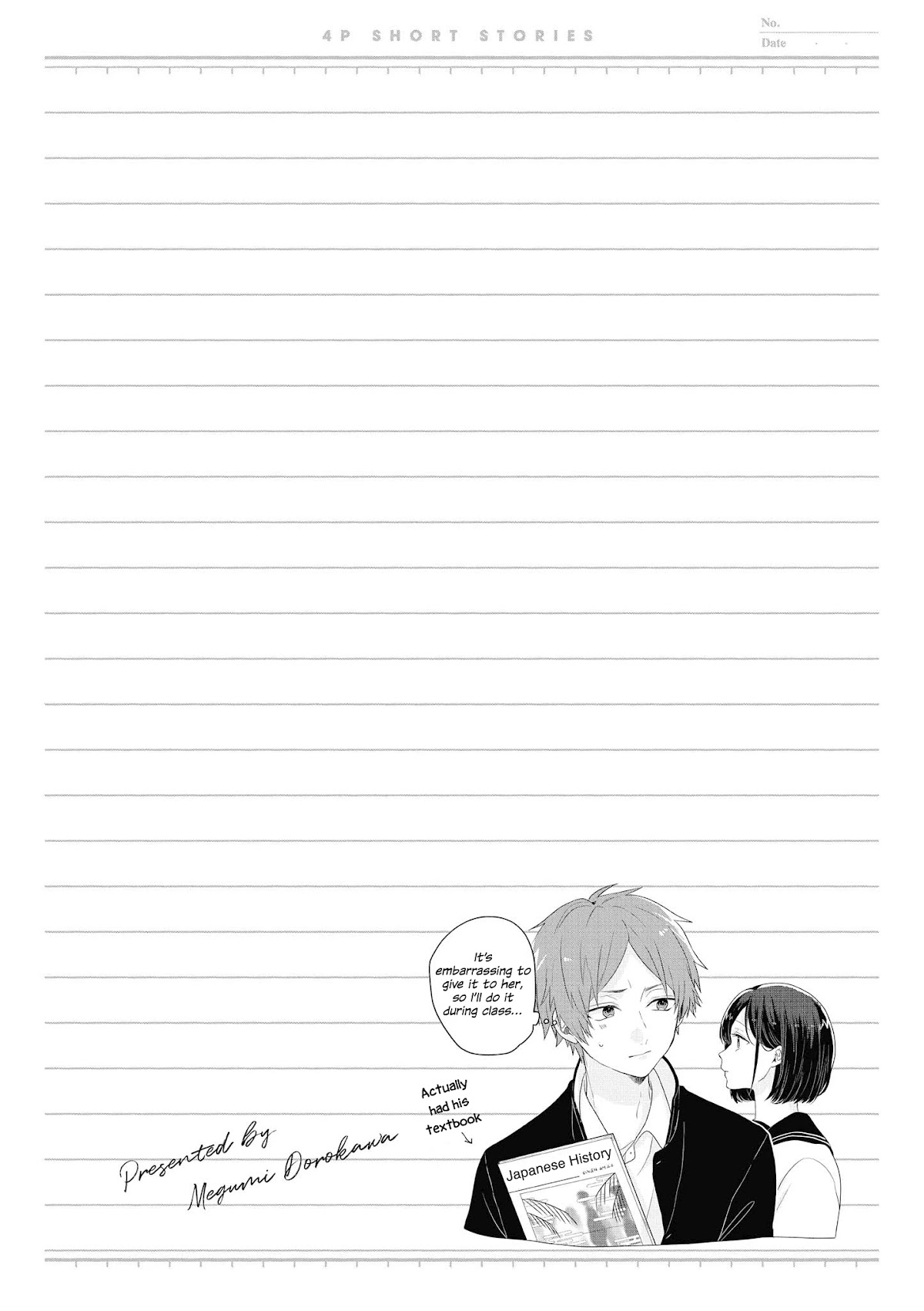“It’s too precious and hard to read !!” 4P Short Stories Chapter 27 page 6 - Chapter 27: To Cut, or Not to Cut [by Megumi Dorokawa]