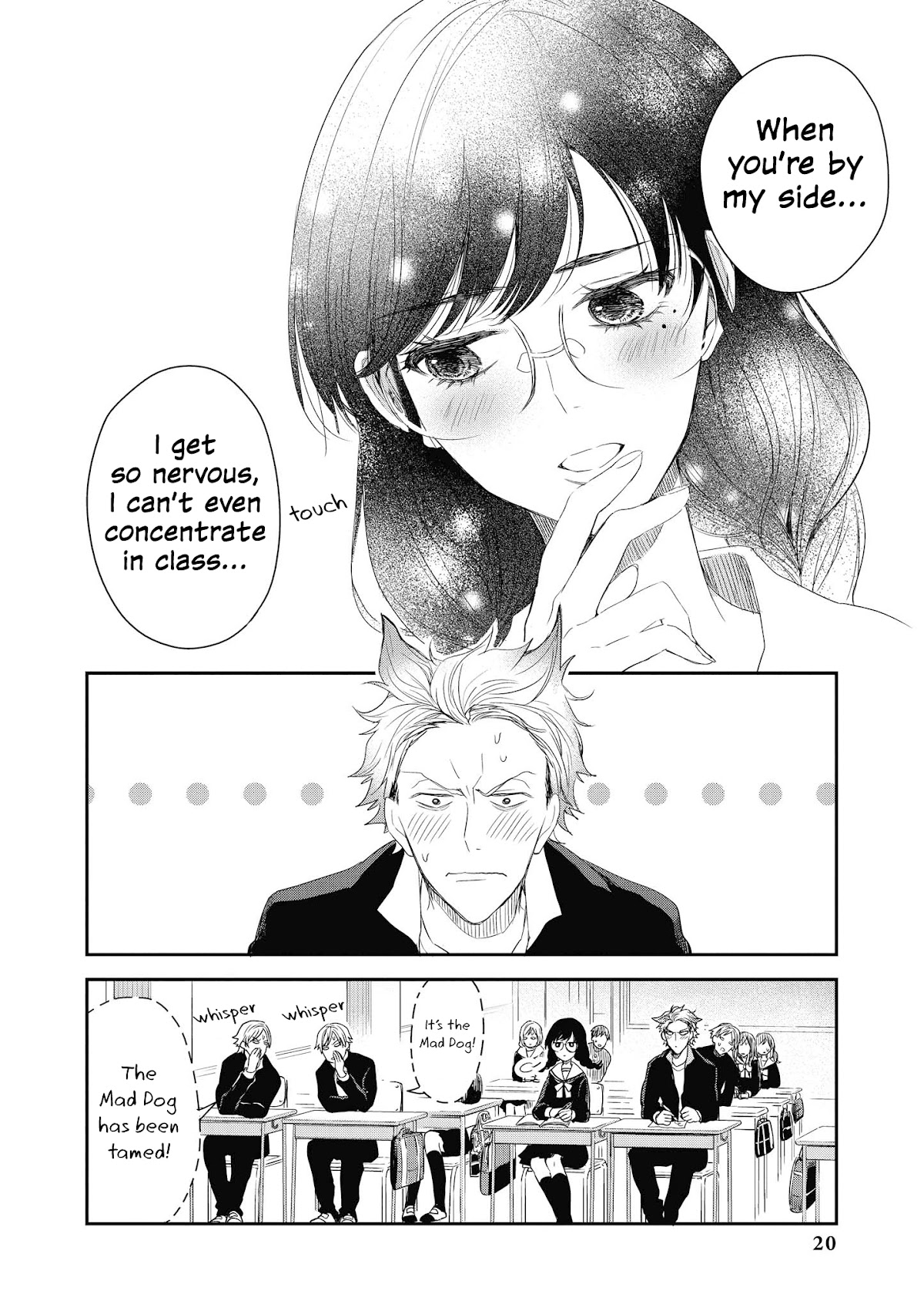 “It’s too precious and hard to read !!” 4P Short Stories Chapter 29 page 4 - Chapter 29: Araki-kun and "Full Marks" Class Prez [by Kashiwagi Kano]