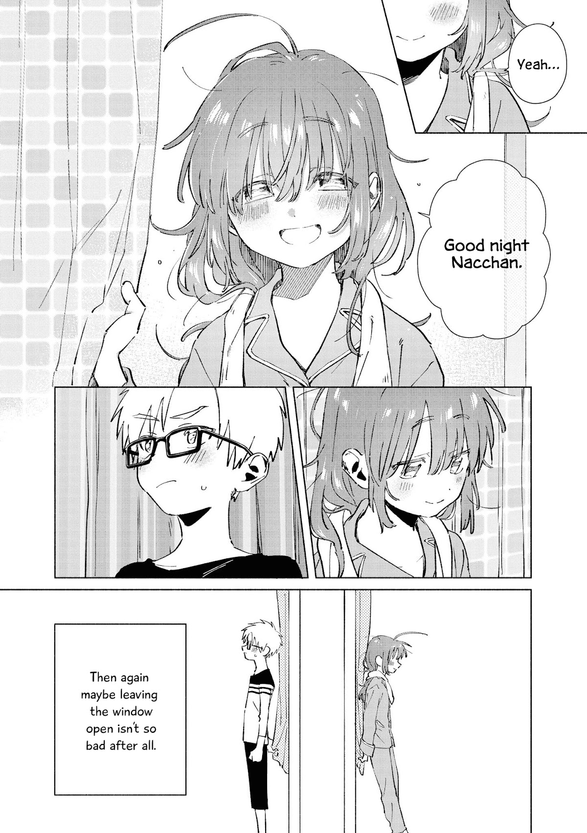 “It’s too precious and hard to read !!” 4P Short Stories Chapter 31 page 4 - Chapter 31: NatsuNaco: Next Door Neighbors [by Bimita]
