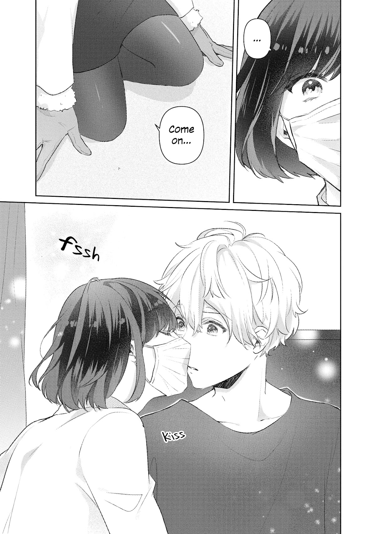 “It’s too precious and hard to read !!” 4P Short Stories Chapter 32 page 4 - Chapter 32: An unexpected situation...? [by Natsuha Hata]