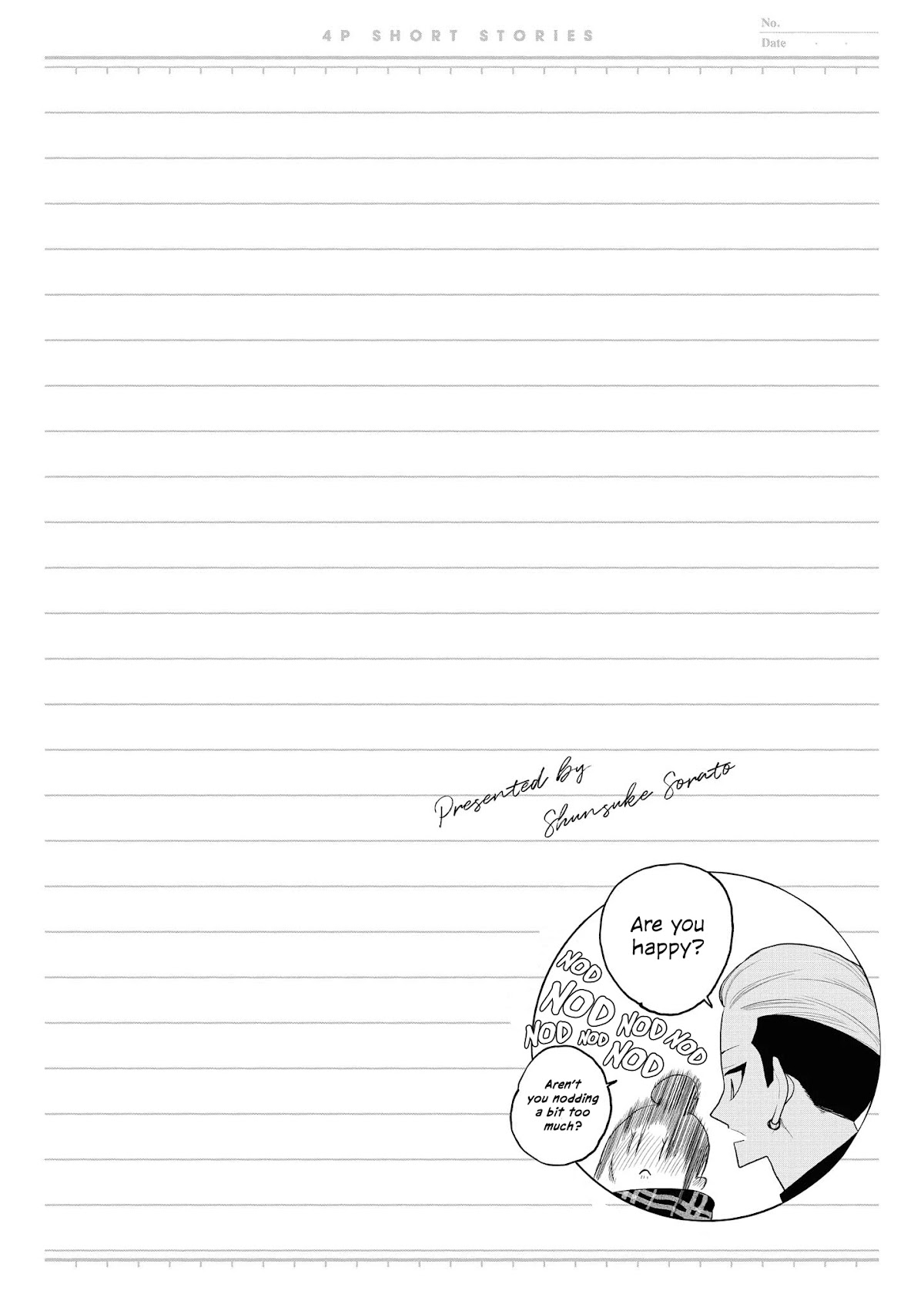 “It’s too precious and hard to read !!” 4P Short Stories Chapter 33 page 6 - Chapter 33: The Day I Became the Happiest Person in the World [by Sorato Shunsuke]