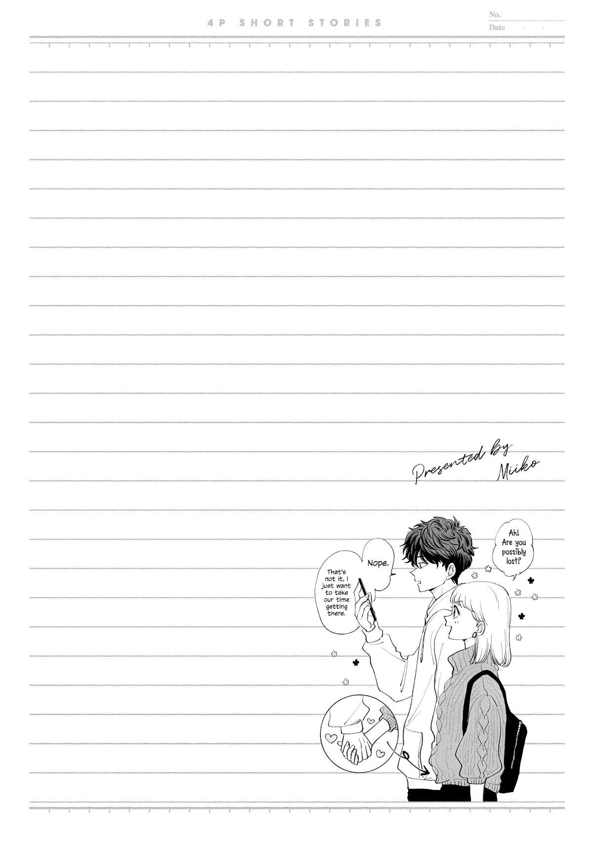 “It’s too precious and hard to read !!” 4P Short Stories Chapter 34 page 6 - Chapter 34: Noriko-san, are you curious? [by Miiko]