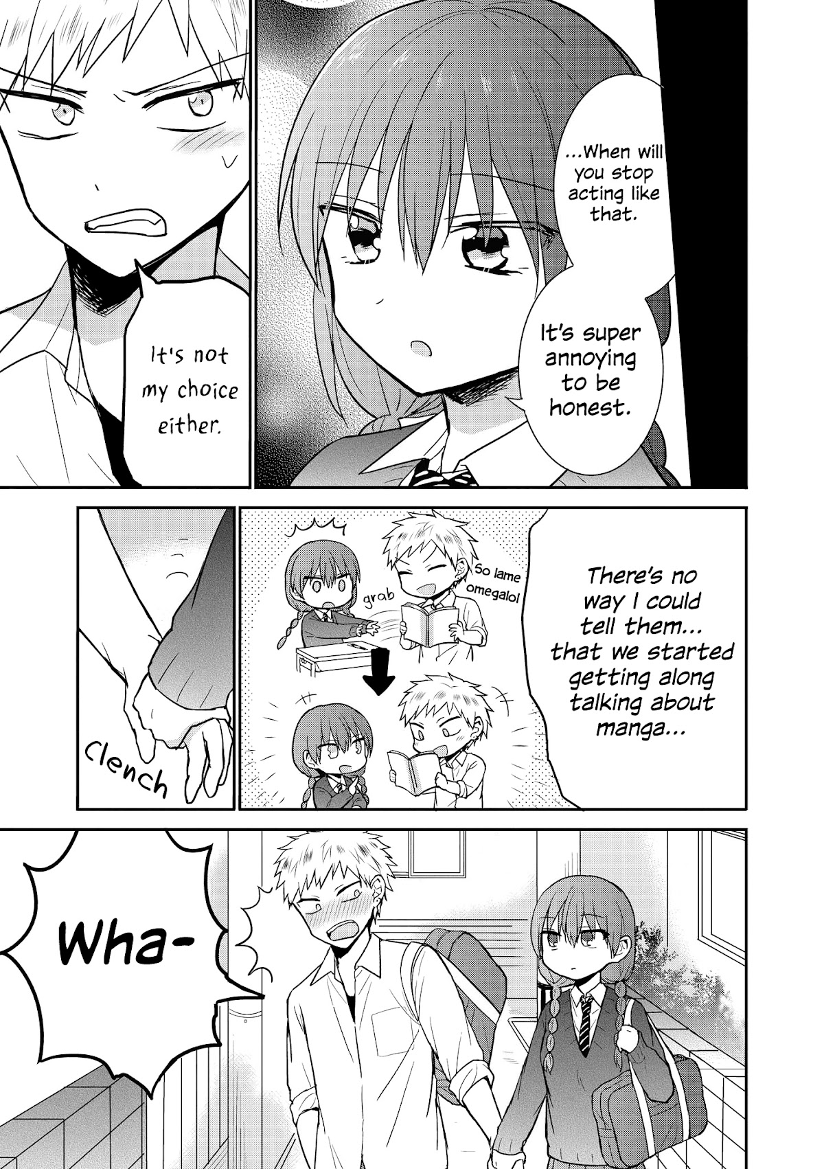“It’s too precious and hard to read !!” 4P Short Stories Chapter 36 page 3 - Chapter 36: It's Actually the Complete Opposite [by Azuma Fuyu]