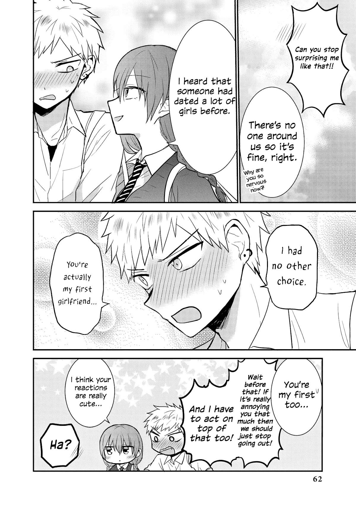 “It’s too precious and hard to read !!” 4P Short Stories Chapter 36 page 4 - Chapter 36: It's Actually the Complete Opposite [by Azuma Fuyu]