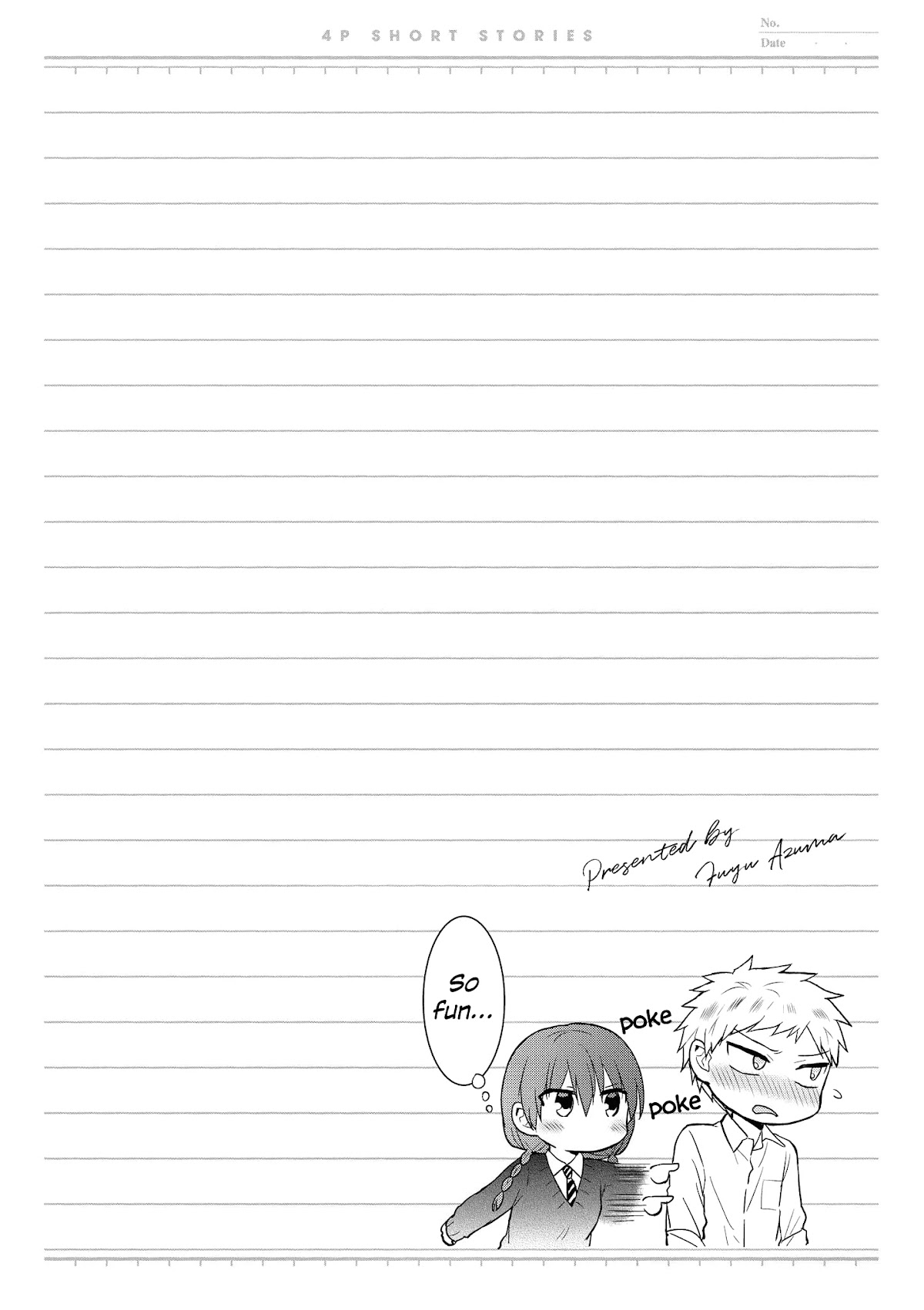 “It’s too precious and hard to read !!” 4P Short Stories Chapter 36 page 6 - Chapter 36: It's Actually the Complete Opposite [by Azuma Fuyu]