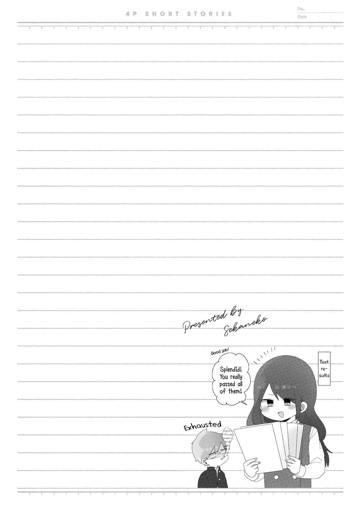 “It’s too precious and hard to read !!” 4P Short Stories Chapter 37 page 6 - Chapter 37: Stupid-Cool Promise [by Sekaneko]