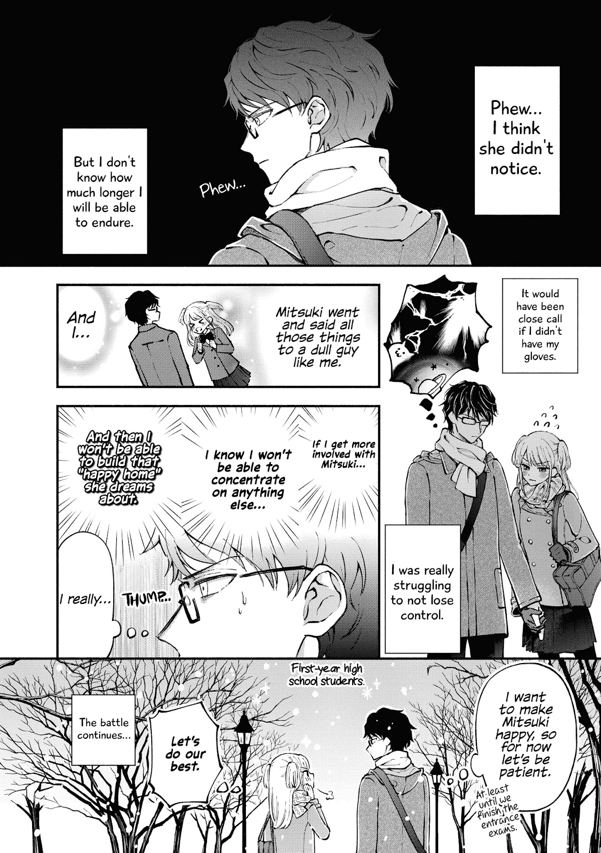 “It’s too precious and hard to read !!” 4P Short Stories Chapter 40 page 4 - Chapter 40: My Cautious Childhood Friend [by Majiko]