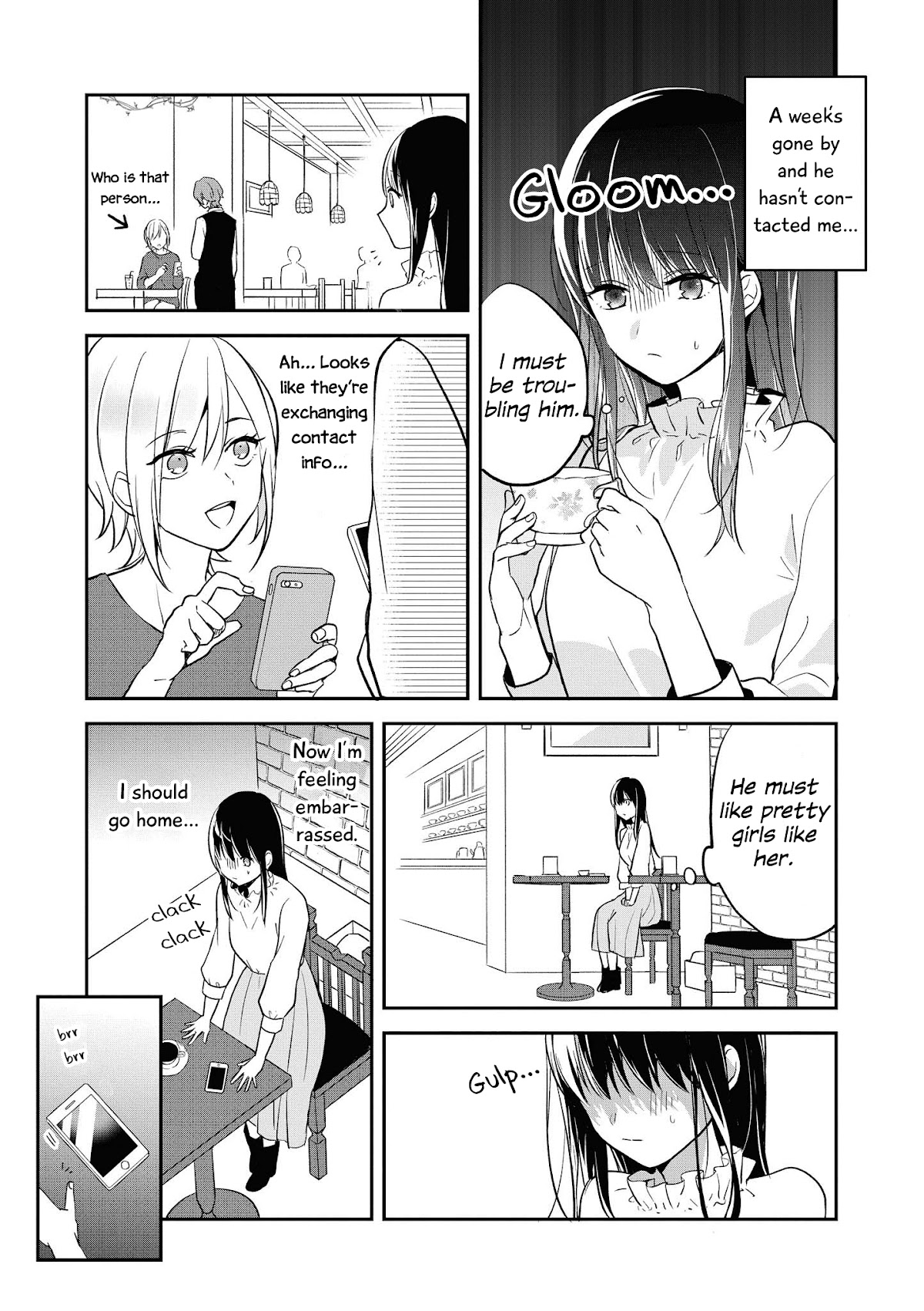 “It’s too precious and hard to read !!” 4P Short Stories Chapter 41 page 2 - Chapter 41: The Cafe Manager and the Regular [Paru Konno]
