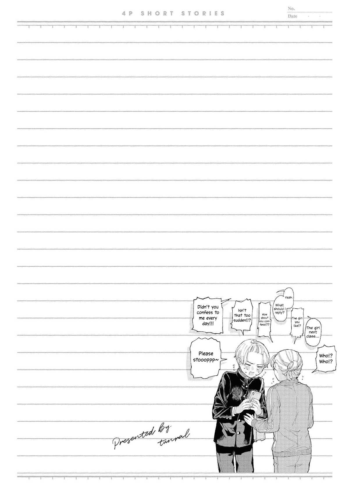 “It’s too precious and hard to read !!” 4P Short Stories Chapter 42 page 6 - Chapter 42: Our Garden [by tunral]