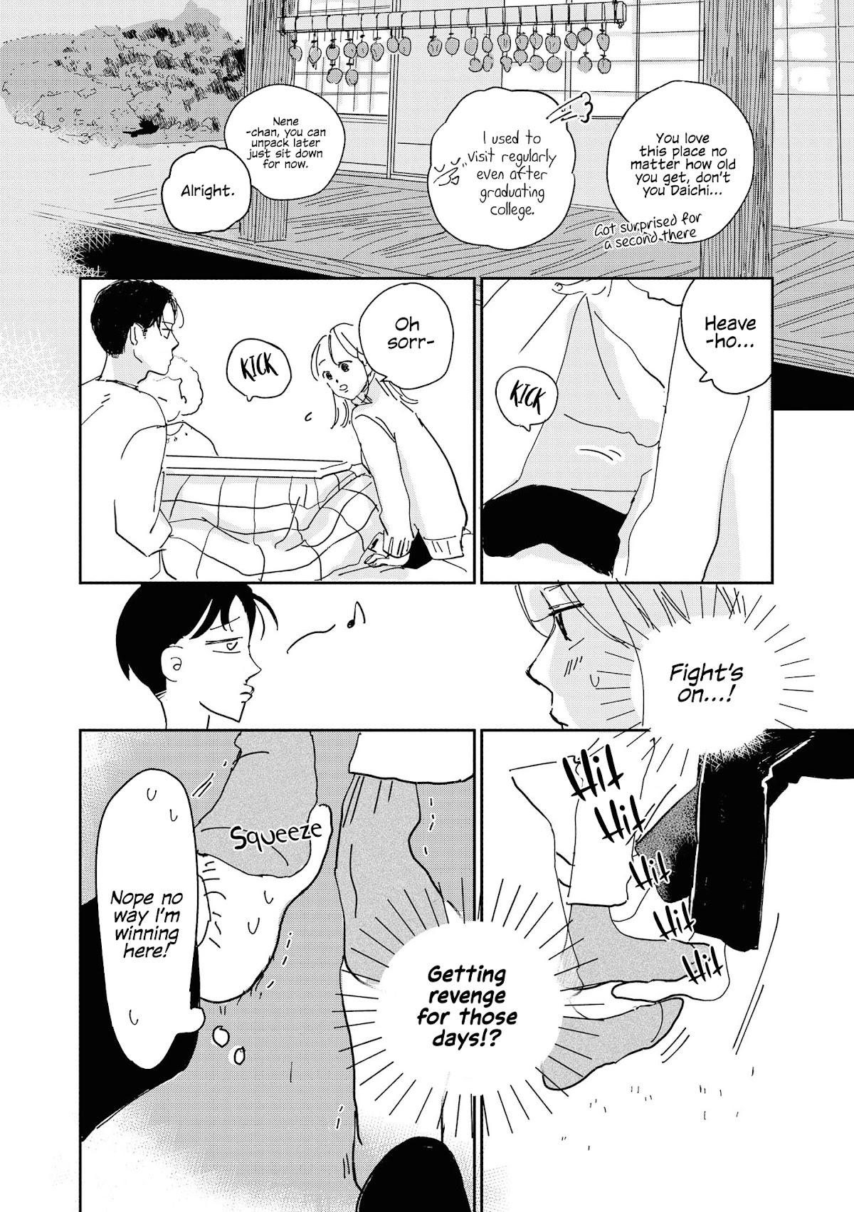 “It’s too precious and hard to read !!” 4P Short Stories Chapter 43 page 2 - Chapter 43: Inside the Kotatsu [by Bokkuri Matsumoto]