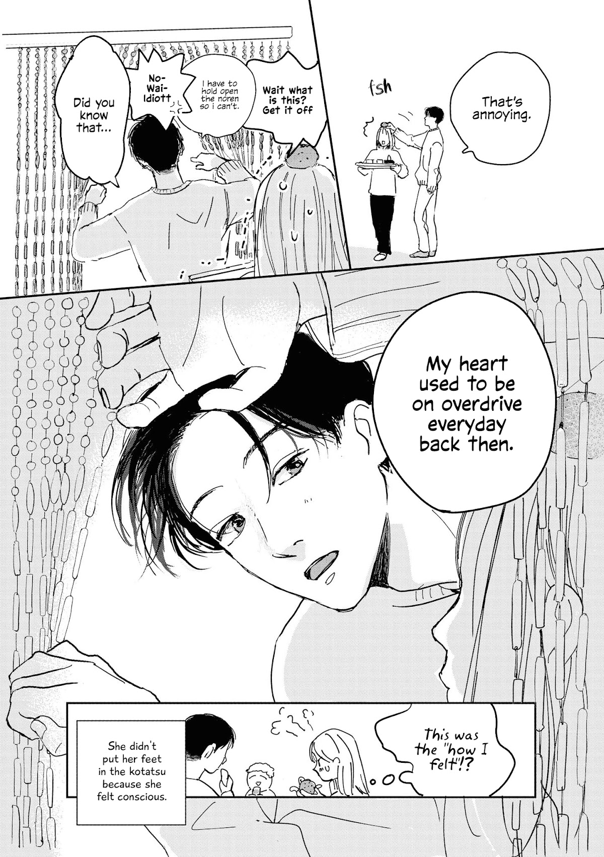 “It’s too precious and hard to read !!” 4P Short Stories Chapter 43 page 4 - Chapter 43: Inside the Kotatsu [by Bokkuri Matsumoto]