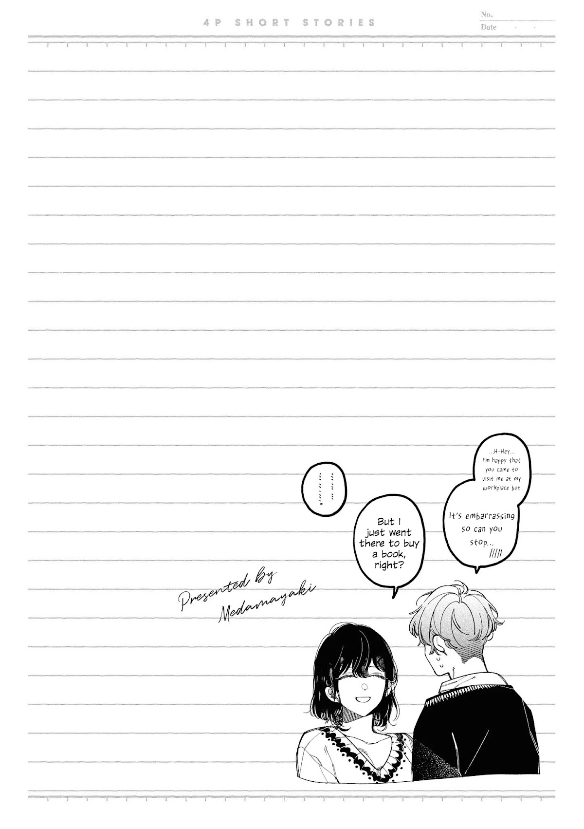 “It’s too precious and hard to read !!” 4P Short Stories Chapter 44 page 6 - Chapter 44: Looking Forward to the End of Work [by Medamayaki]