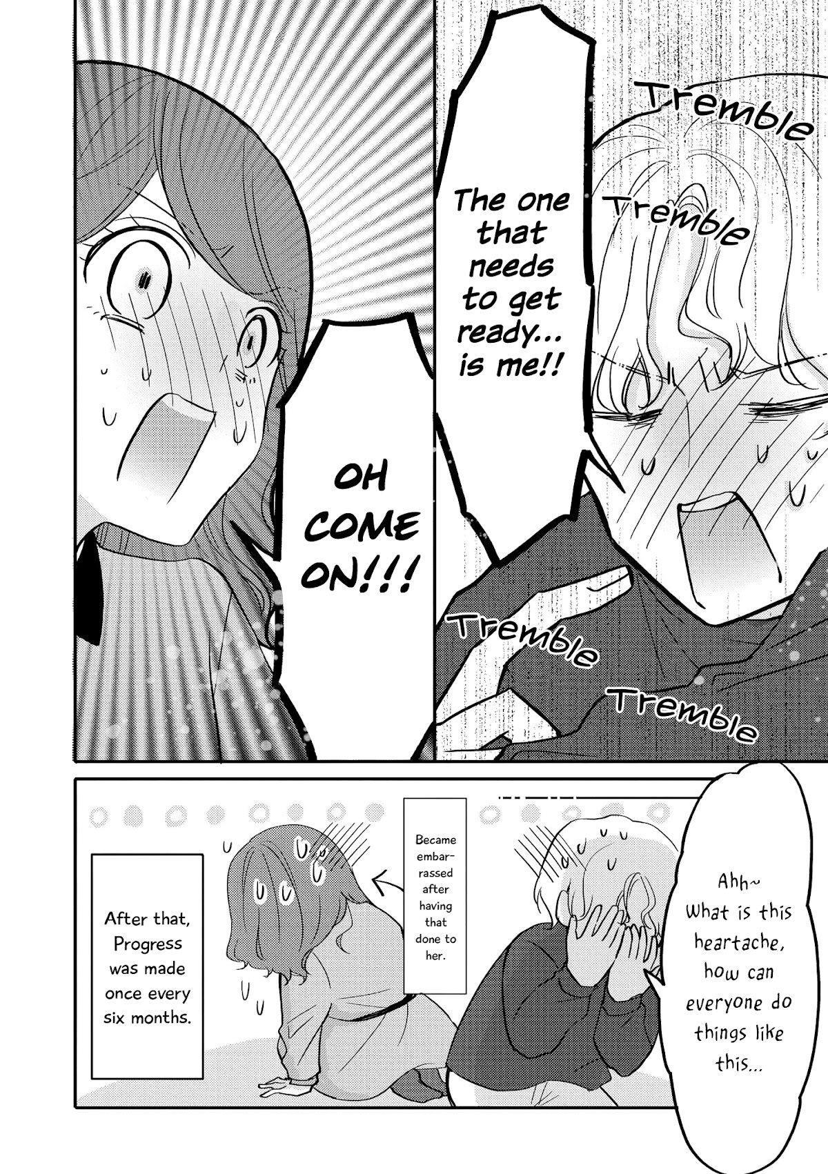 “It’s too precious and hard to read !!” 4P Short Stories Chapter 45 page 4 - Chapter 45: Because I am Inexperienced [by Tachiaoi]