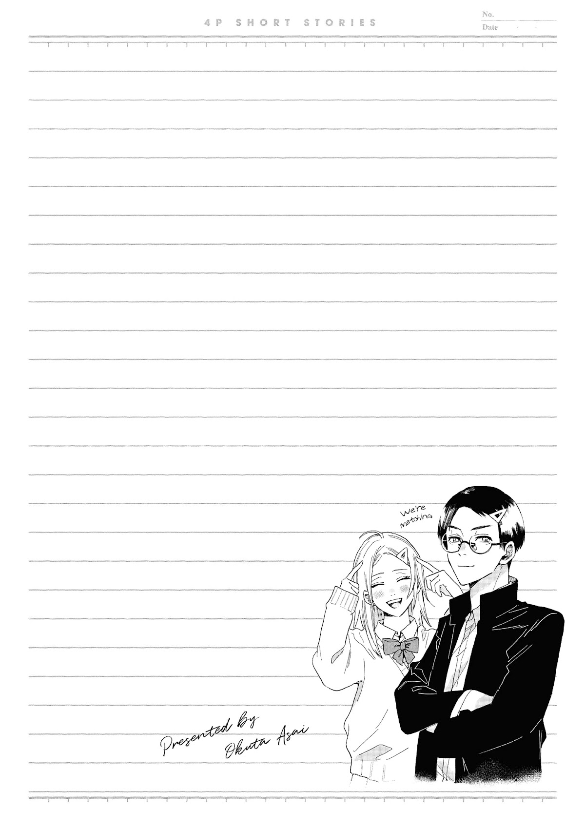 “It’s too precious and hard to read !!” 4P Short Stories Chapter 46 page 6 - Chapter 46: The Sloppy Mikage-San and the Caring Ichijo-kun [by Okuta Asai]