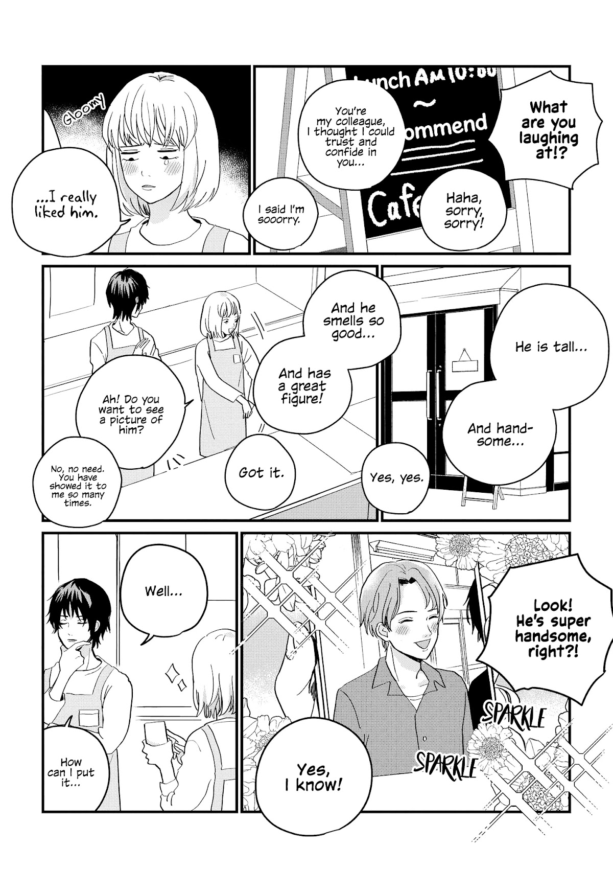 “It’s too precious and hard to read !!” 4P Short Stories Chapter 47 page 2 - Chapter 47: Disappointed in Love [by Oyamada]