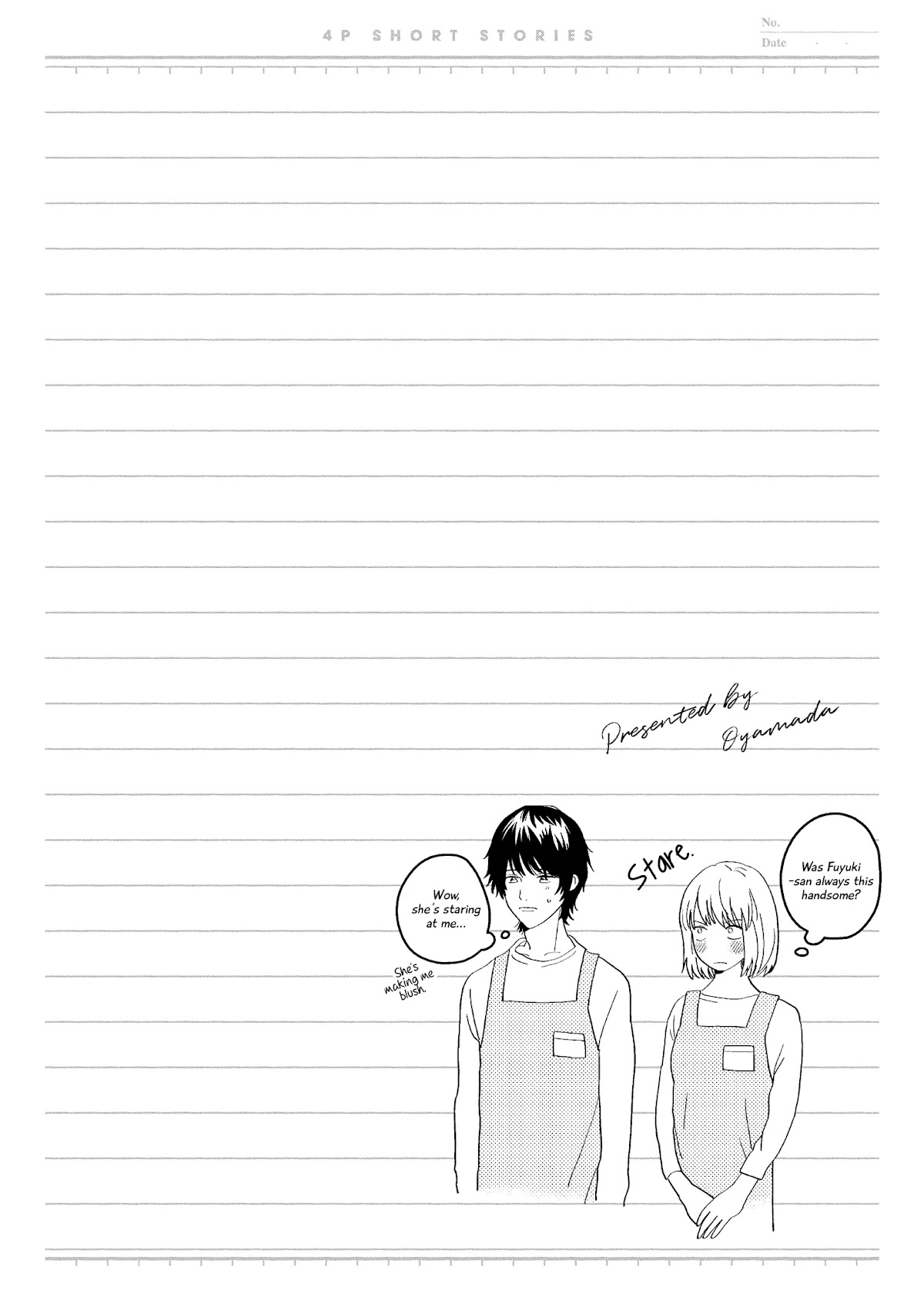 “It’s too precious and hard to read !!” 4P Short Stories Chapter 47 page 6 - Chapter 47: Disappointed in Love [by Oyamada]