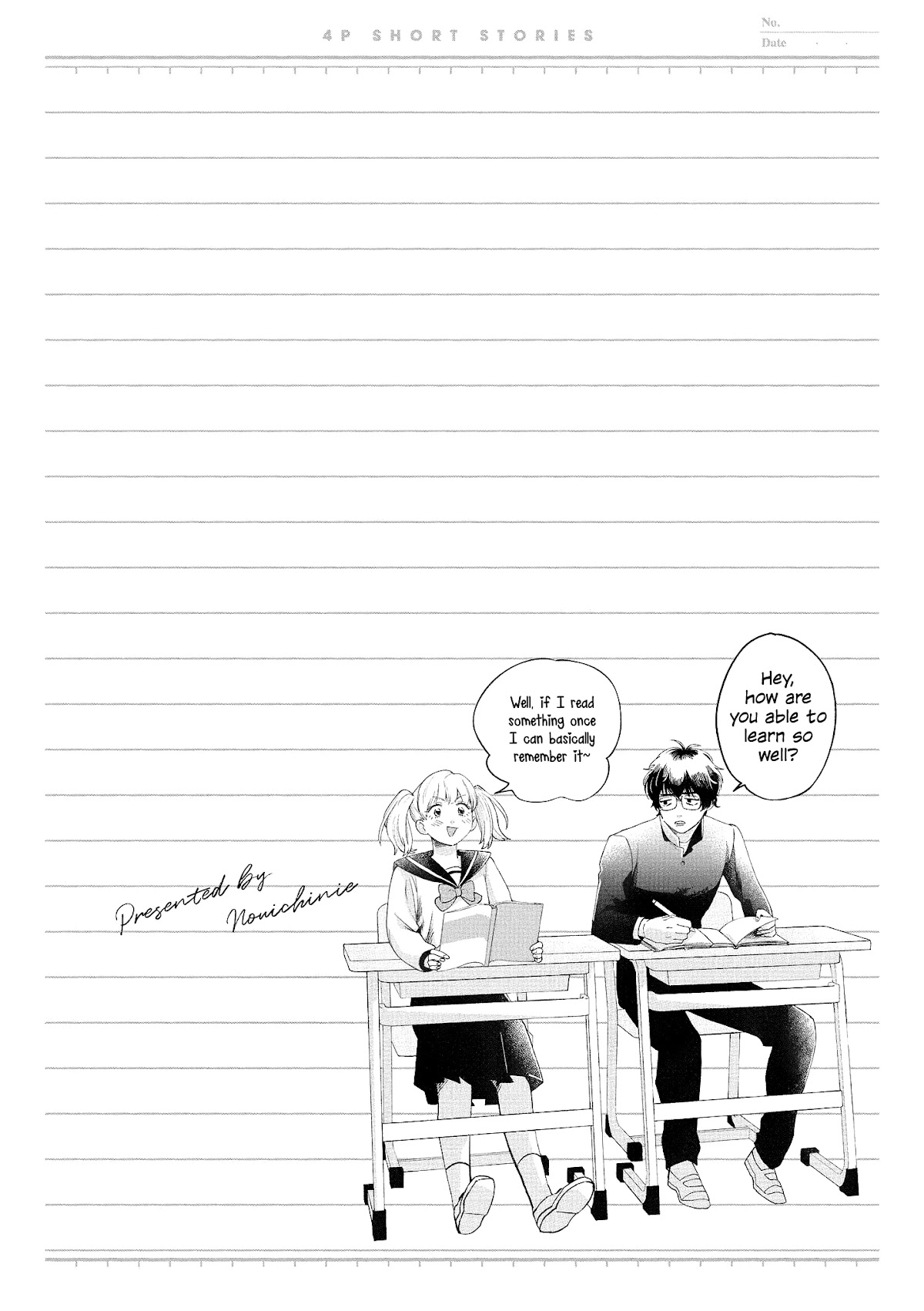 “It’s too precious and hard to read !!” 4P Short Stories Chapter 48 page 6 - Chapter 48: A Student's Duty [by Nouichinie]