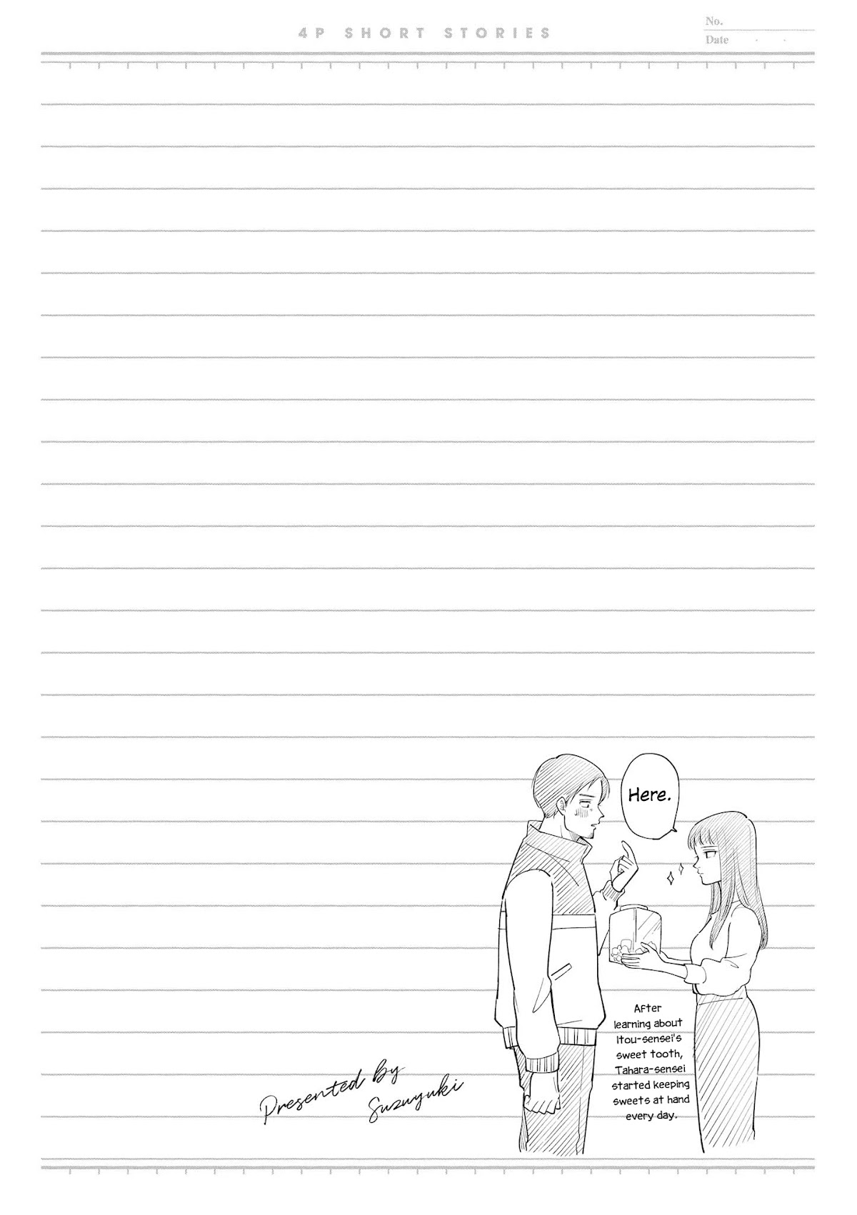 “It’s too precious and hard to read !!” 4P Short Stories Chapter 49 page 6 - Chapter 49: Valentine's for Sensei [by Suzuyuki]