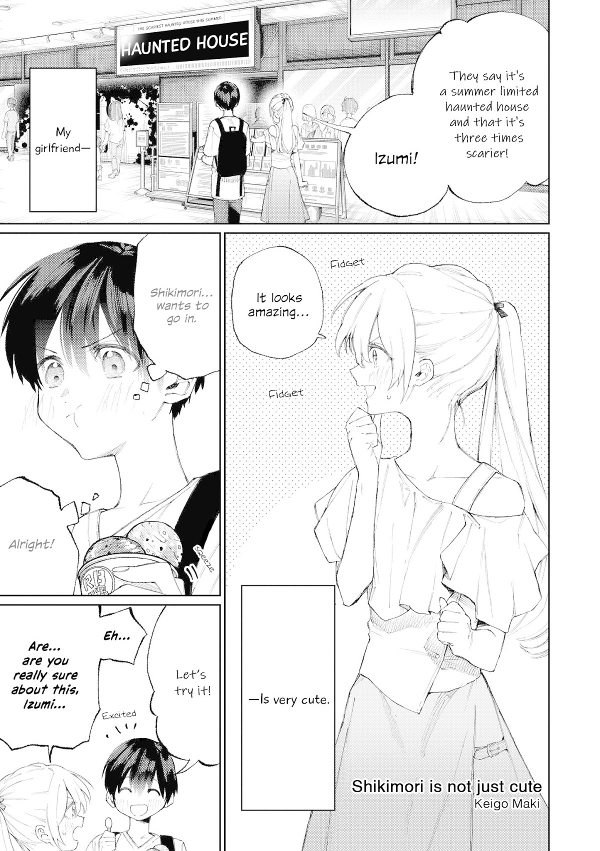 “It’s too precious and hard to read !!” 4P Short Stories Chapter 5 page 1 - Chapter 5: Shikimori is not Just Cute [by Keigo Maki]