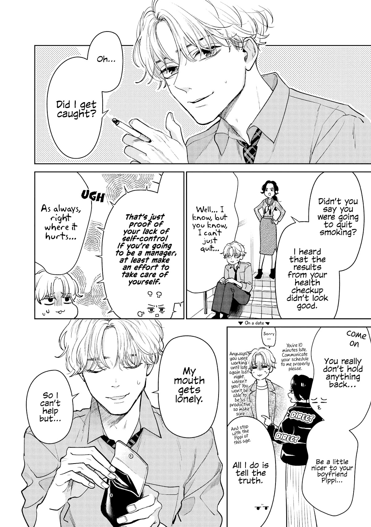 “It’s too precious and hard to read !!” 4P Short Stories Chapter 50 page 2 - Chapter 50: You Really Don't Hold Anything Back [by Aguri Uma]