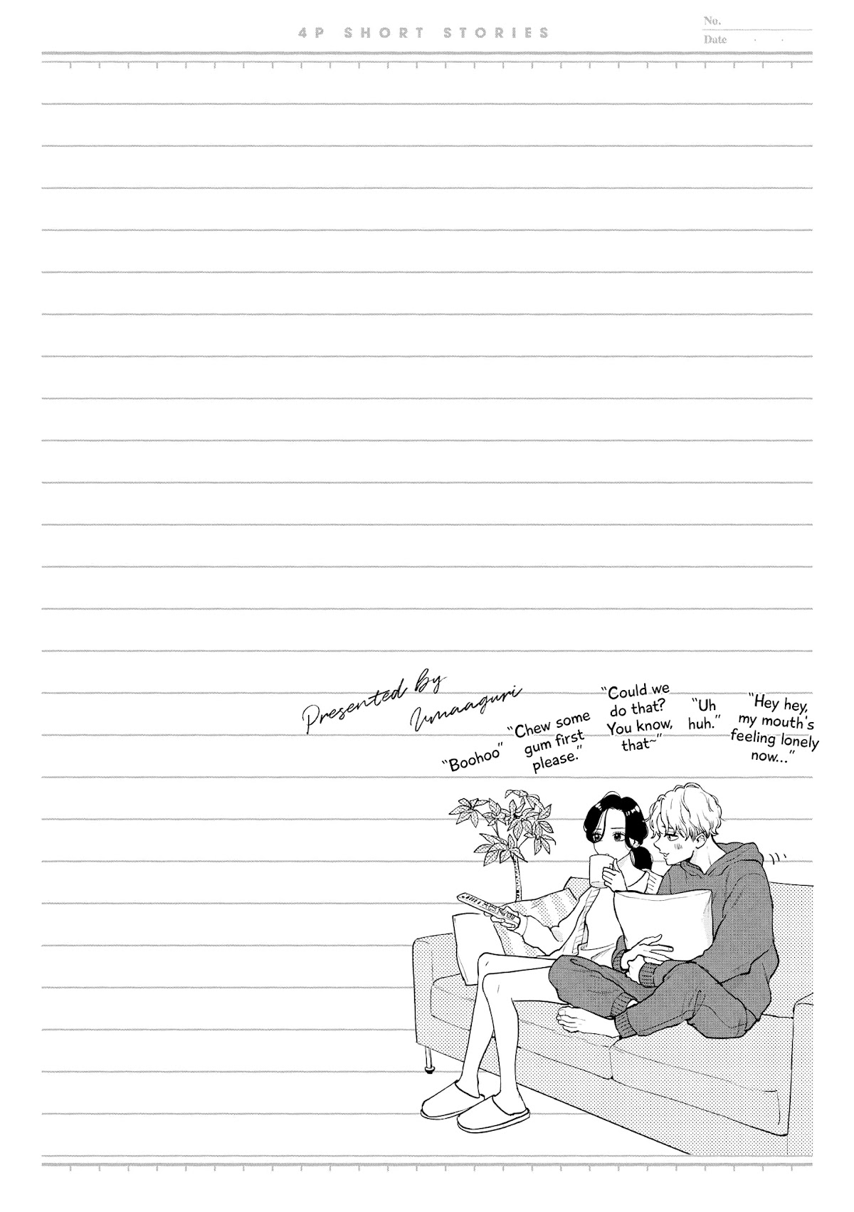 “It’s too precious and hard to read !!” 4P Short Stories Chapter 50 page 6 - Chapter 50: You Really Don't Hold Anything Back [by Aguri Uma]