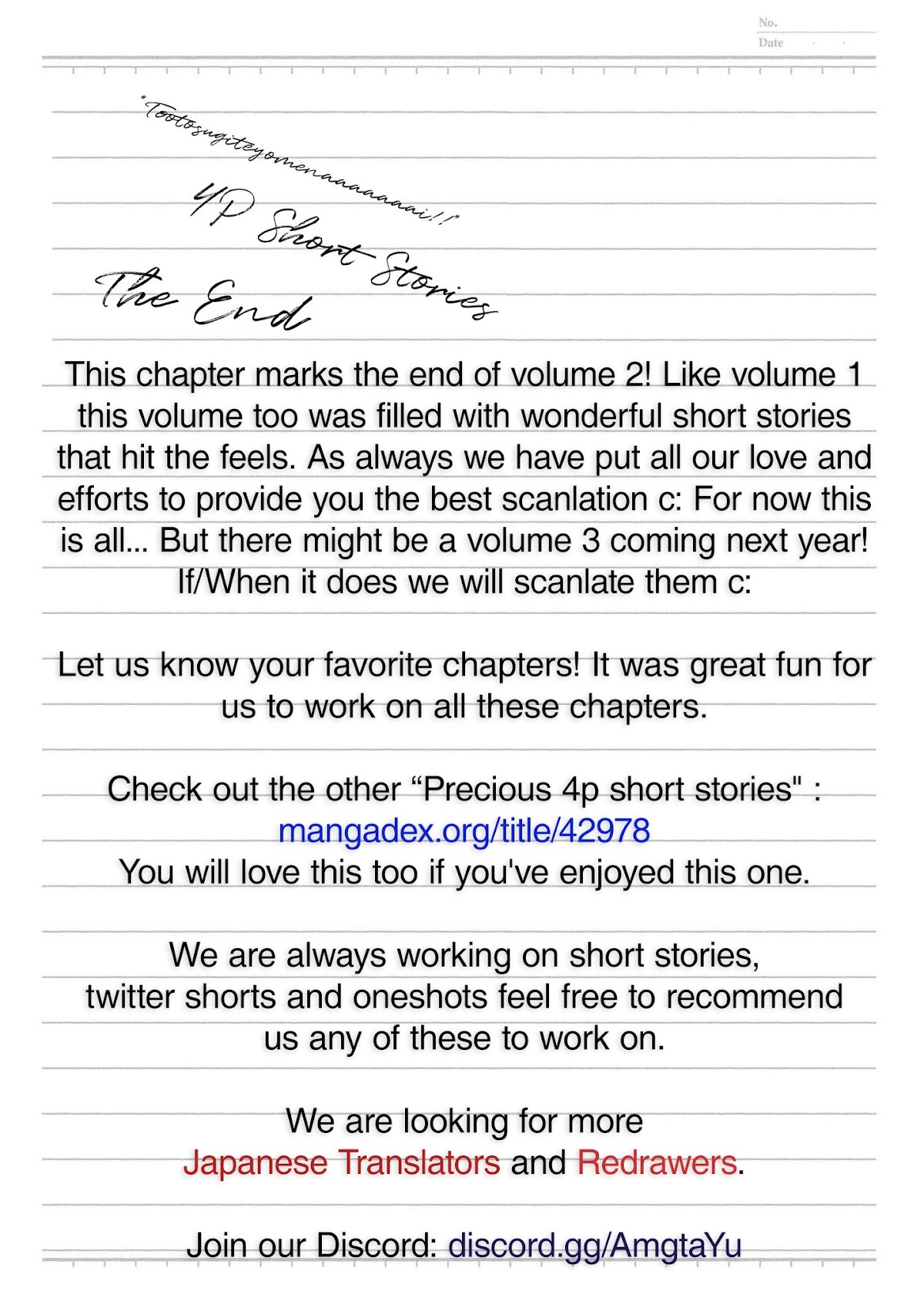 “It’s too precious and hard to read !!” 4P Short Stories Chapter 51 page 7 - Chapter 51: Loser’s Love [by Migihara] [END]