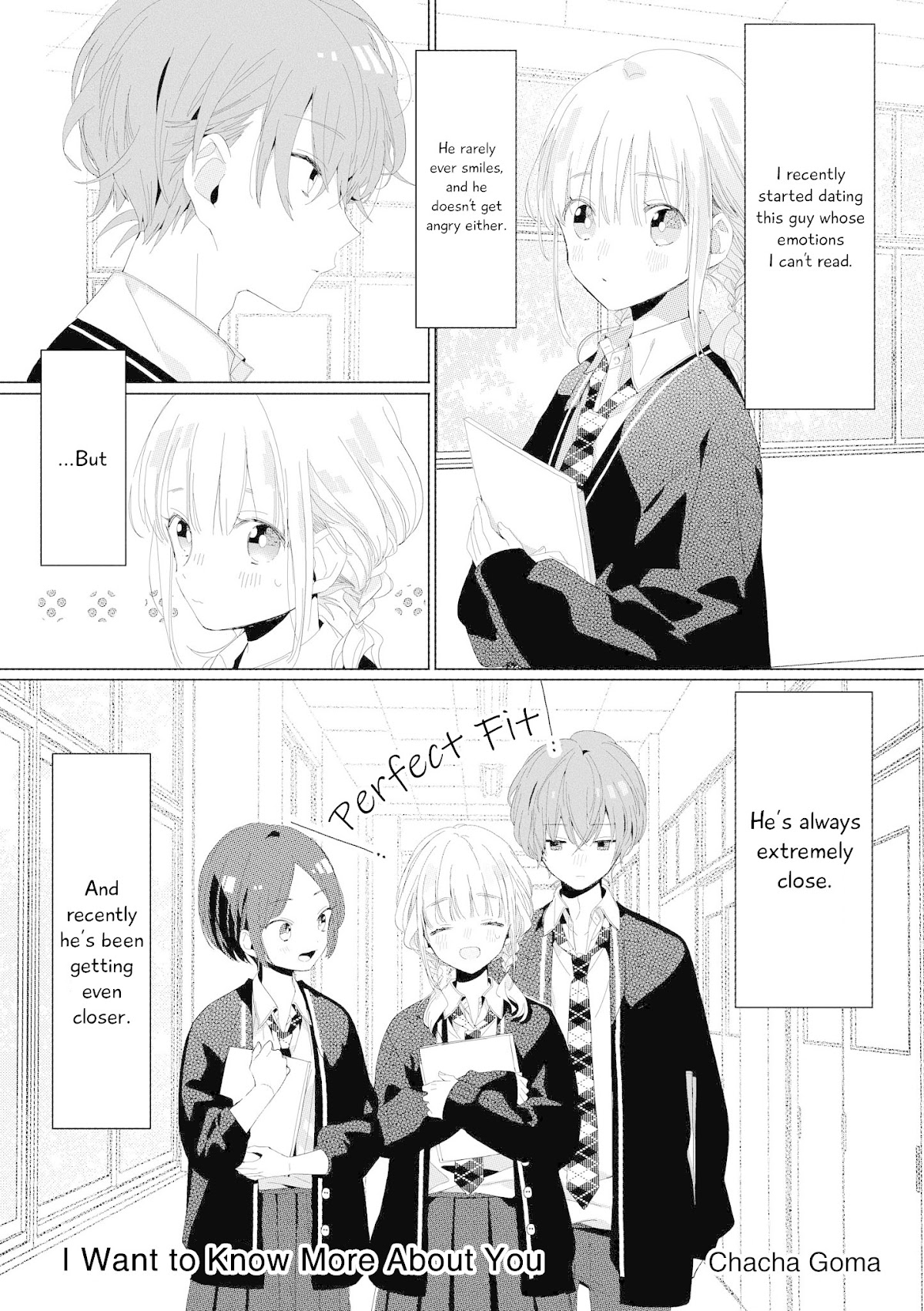 “It’s too precious and hard to read !!” 4P Short Stories Chapter 6 page 1 - Chapter 6: I Want to Know More About You [by Chacha Goma]