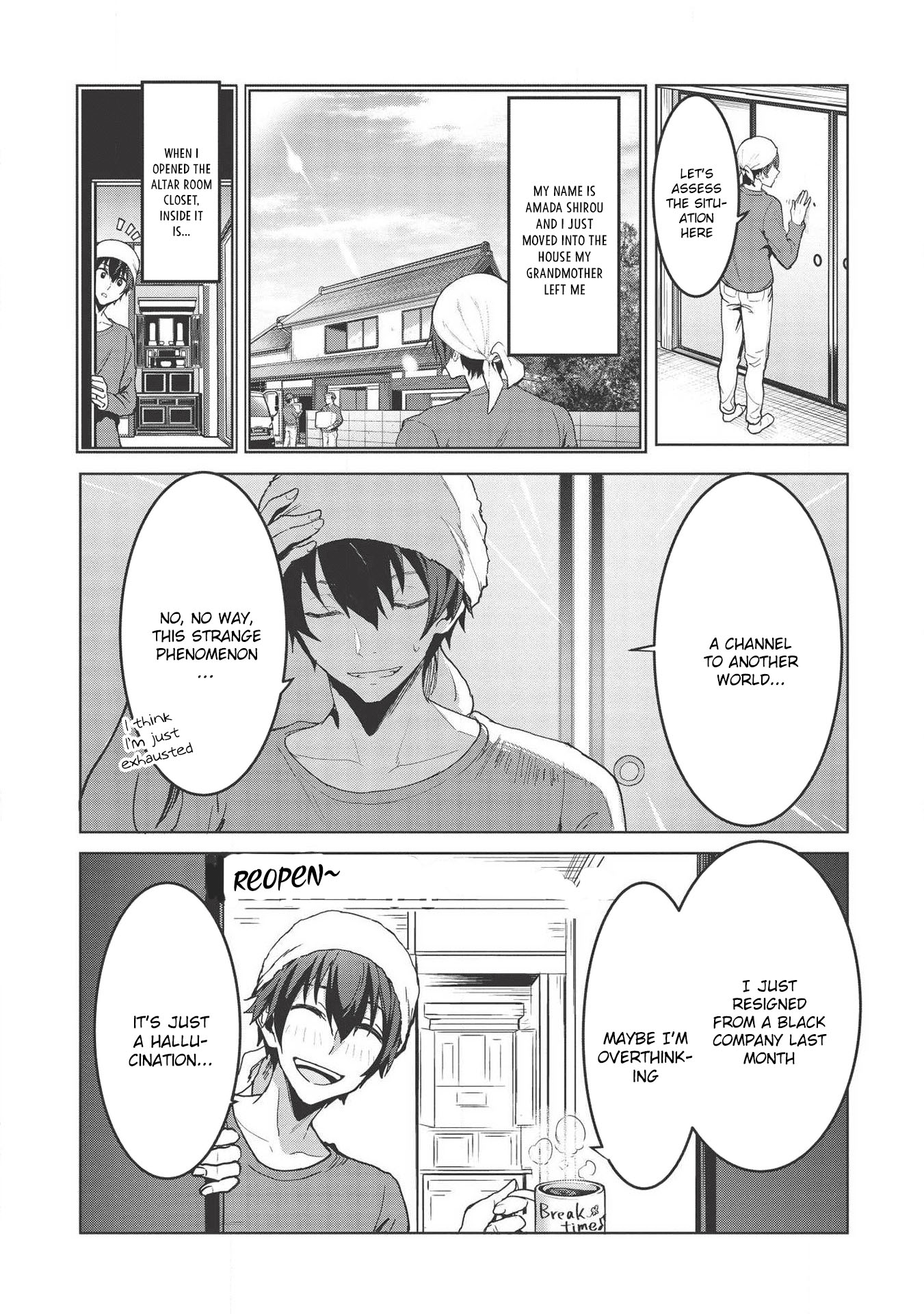 Itsudemo Jitaku Ni Kaerareru Ore Wa, Isekai De Gyoushounin O Hajimemashita Chapter 1 page 8 - Chapter 1