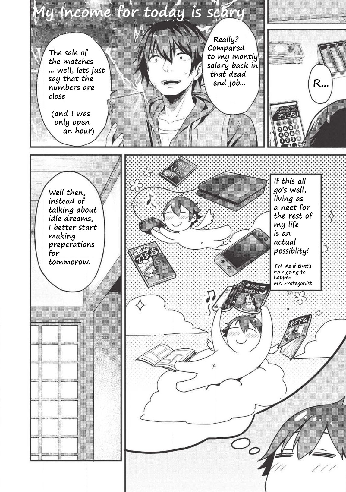 Itsudemo Jitaku Ni Kaerareru Ore Wa, Isekai De Gyoushounin O Hajimemashita Chapter 3.5 page 4 - Chapter 3.5