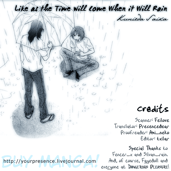 Itsuka Ame ga Furu You ni Chapter 1.2 page 1 - Chapter 1 v2 : Like as the Time Will Come When it Will Rain